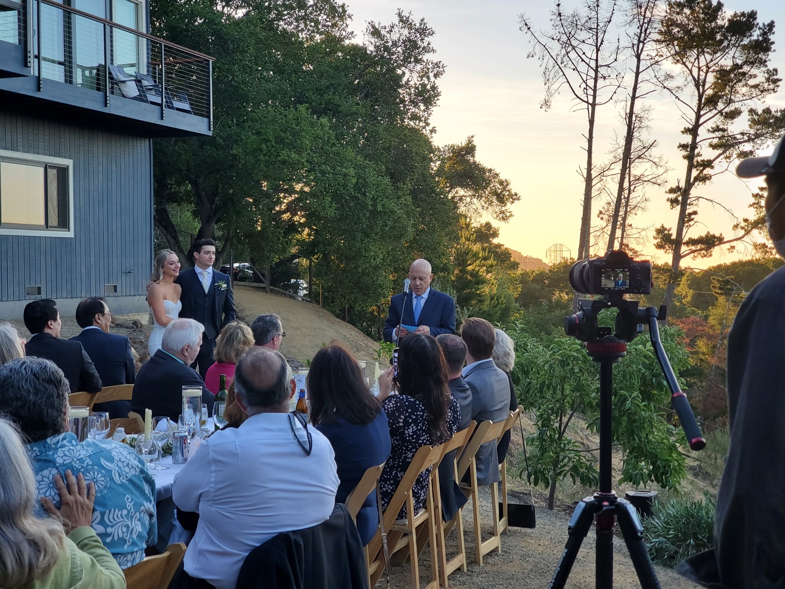 Bianca & Trevor's Hillside Sunset Wedding near Lodi, CA