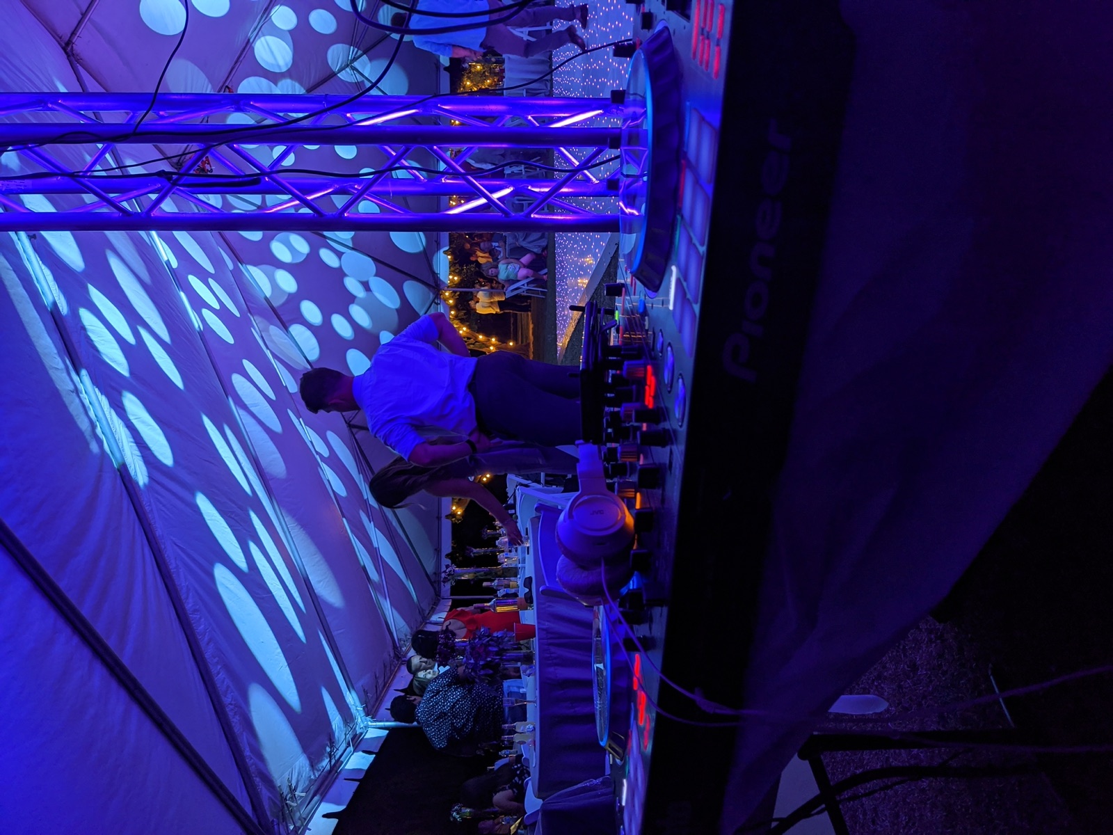 Rachel & Kevin's Livermore Tented Wedding Under the Lights