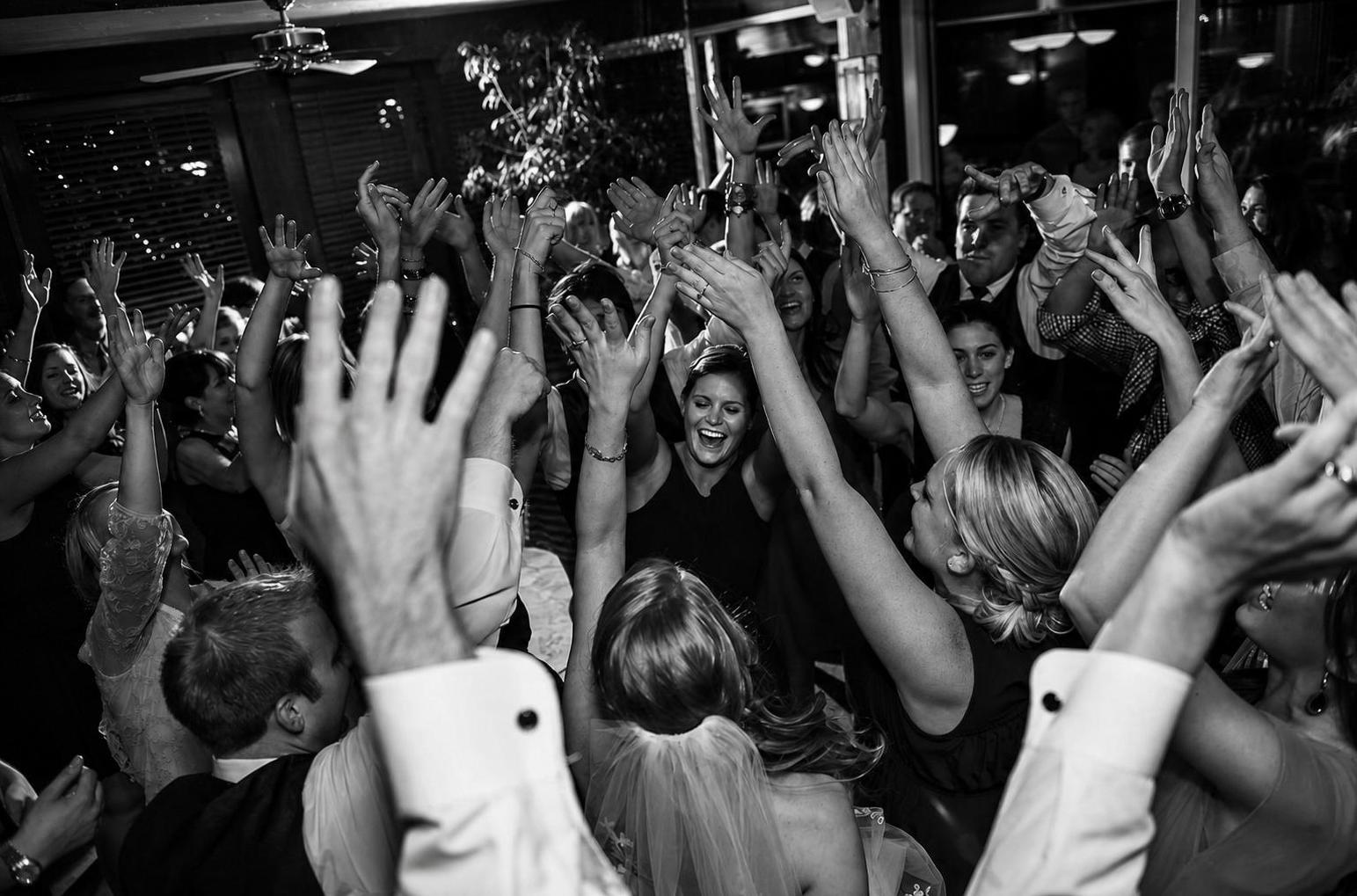 Wedding reception dance floor in Gustine, California