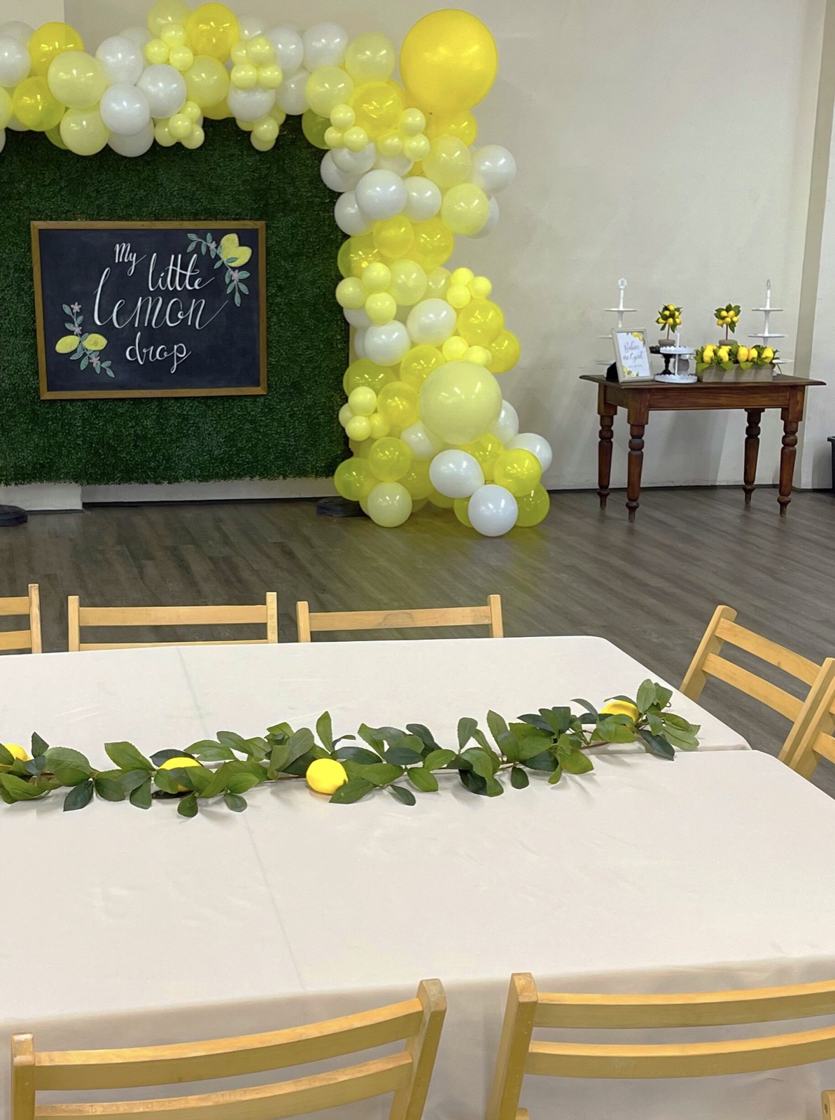 Decorated interior at California Hall & Community Center in Atwater, California