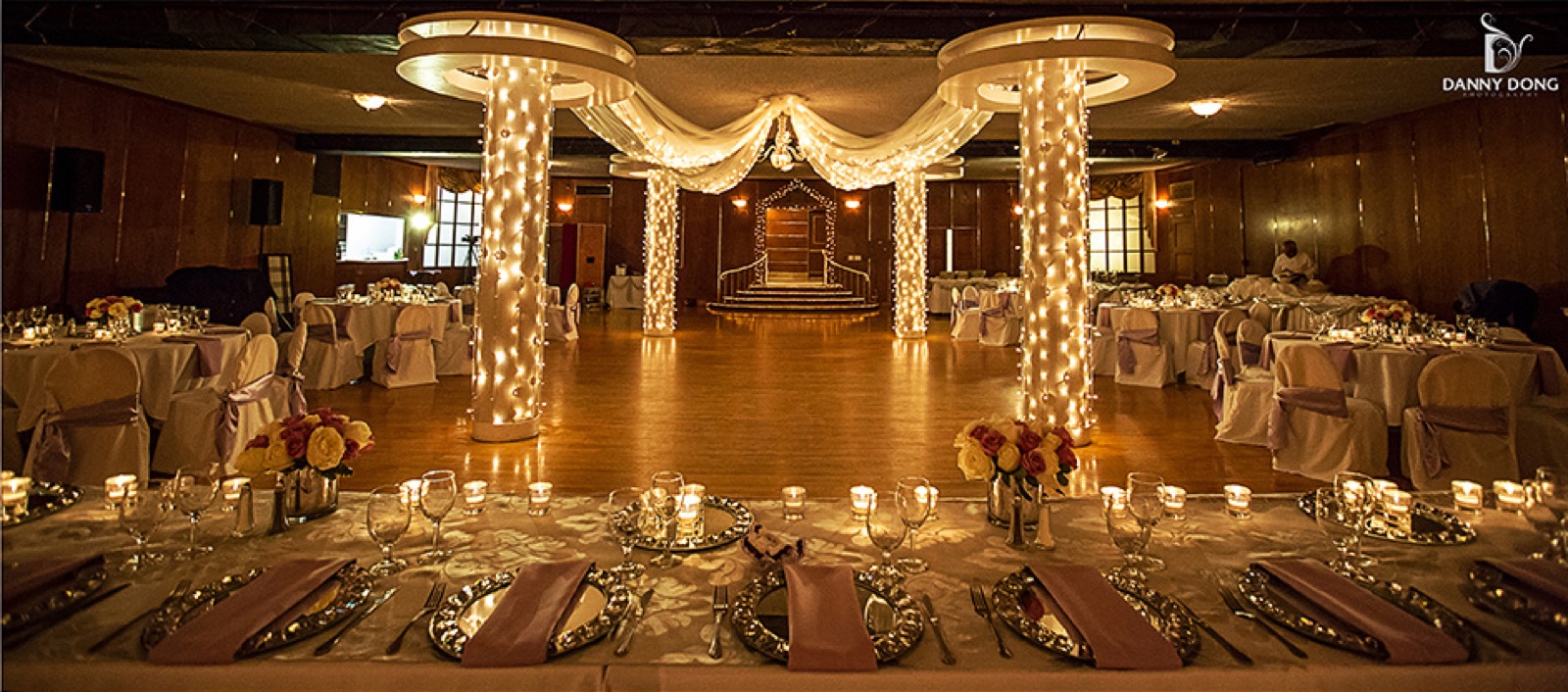 Ceremony space at the historic Capitol Plaza Ballrooms in Sacramento, California