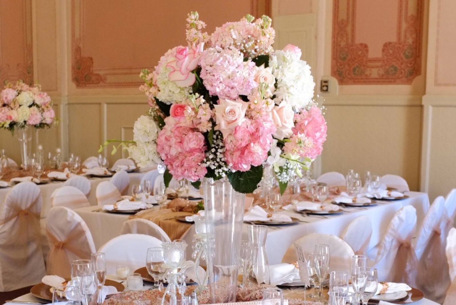 Restored historic interior detail at Capitol Plaza Ballrooms in Sacramento, California