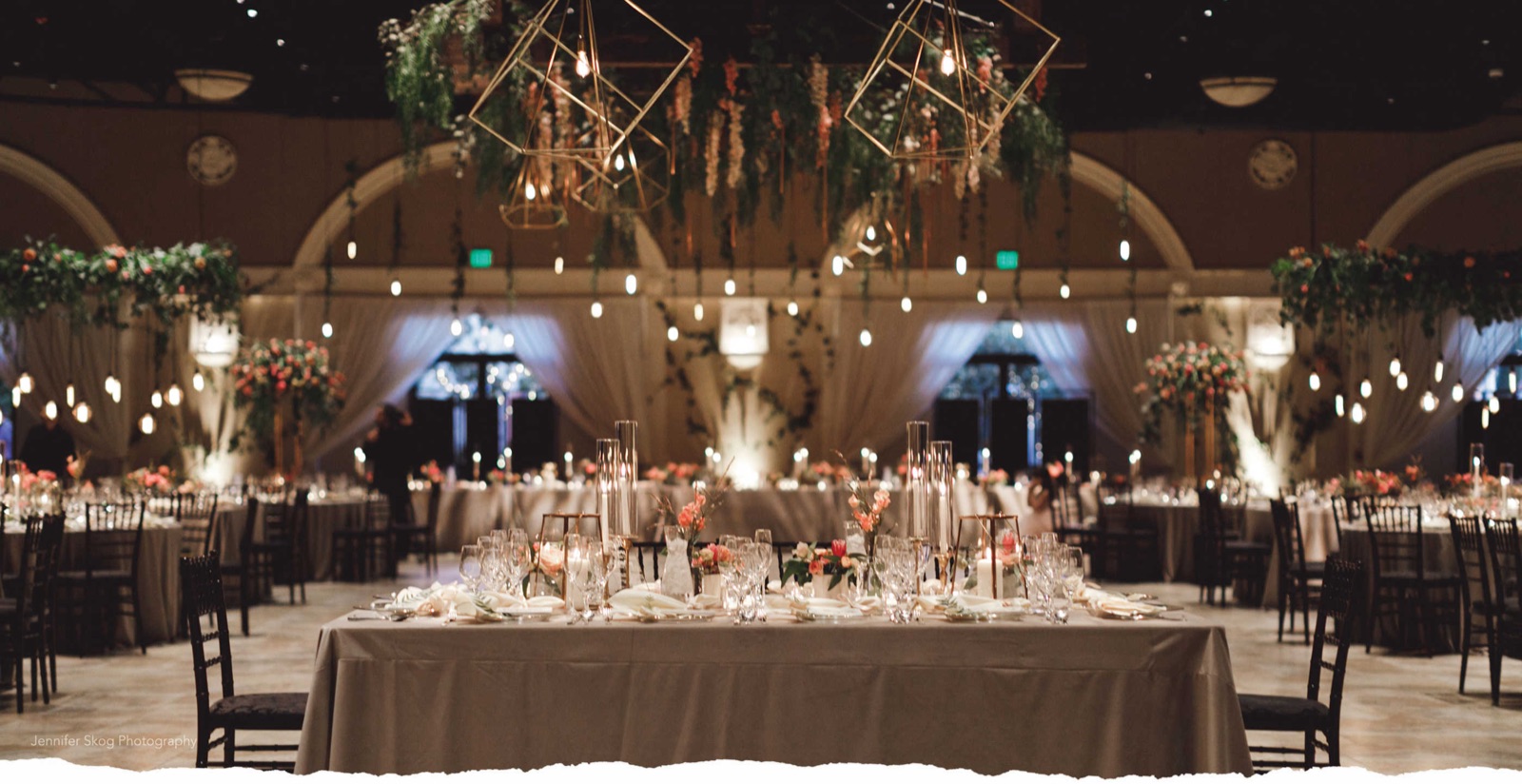 Reception space at Casa Real at Ruby Hill Winery in Pleasanton, California