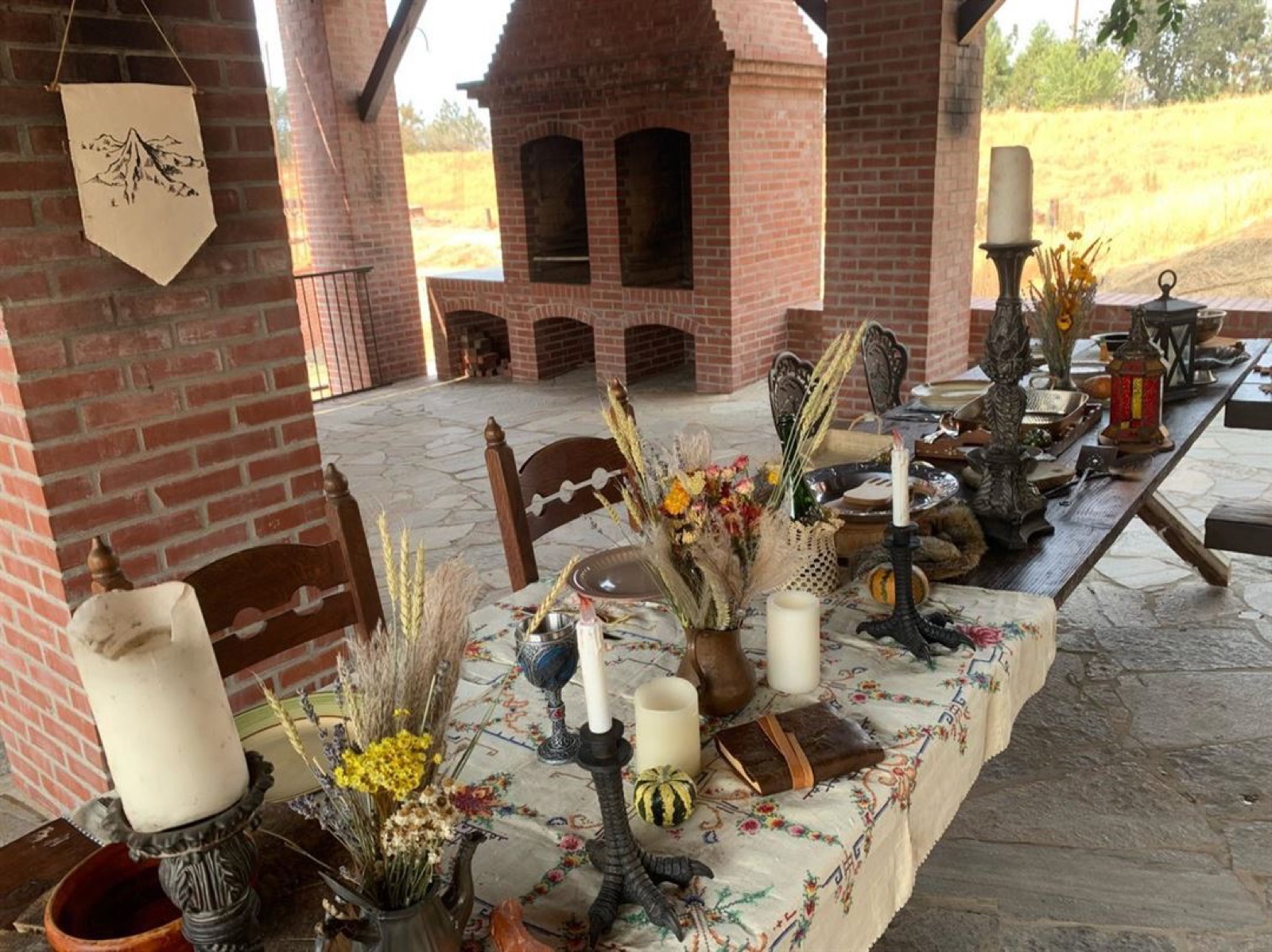 Event and reception space at Castle Noz wedding venue in Snelling, California