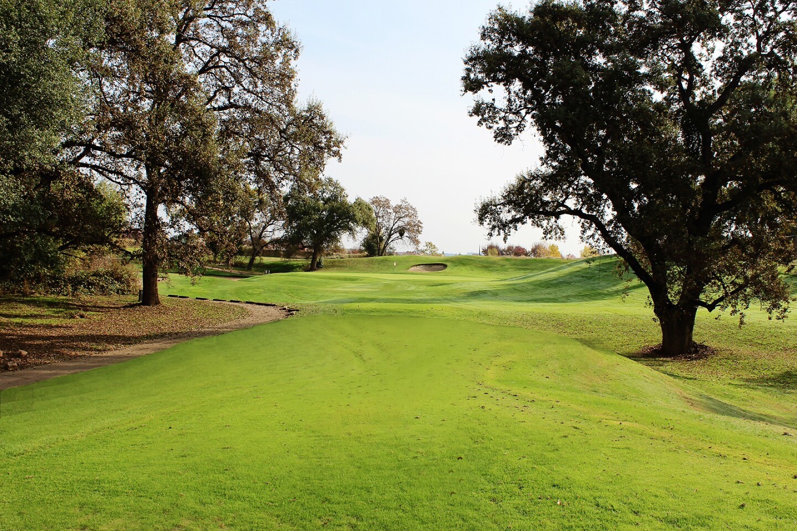 Manicured grounds and scenery at Castle Oaks Golf Club in Ione, California