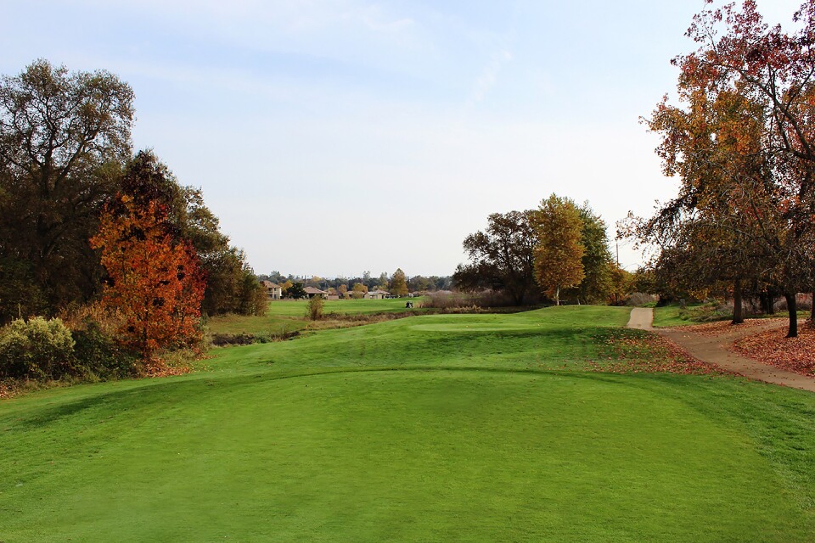 Open course view with foothill scenery at Castle Oaks Golf Club, Ione, California