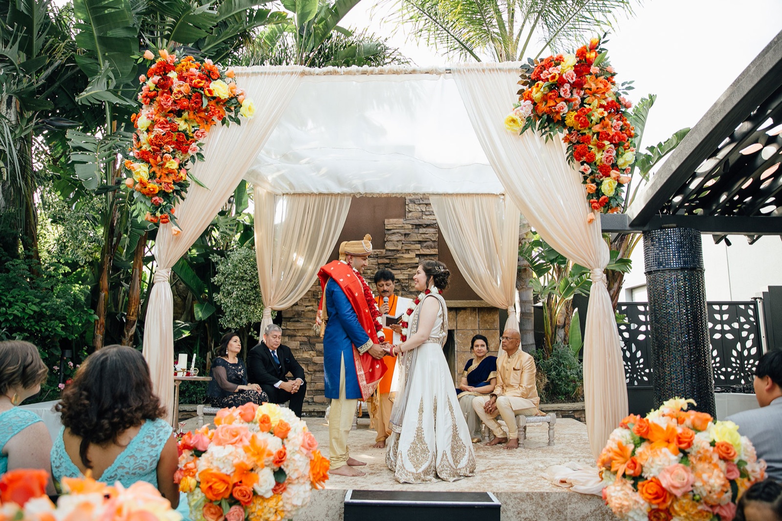 Indian wedding celebration at Club Auto Sport in San Jose, California