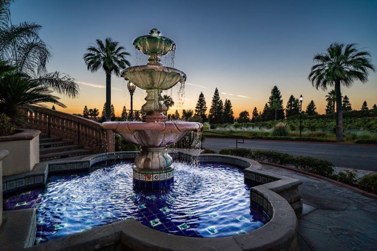 Reception ballroom at Copper River Country Club wedding venue in Fresno, California