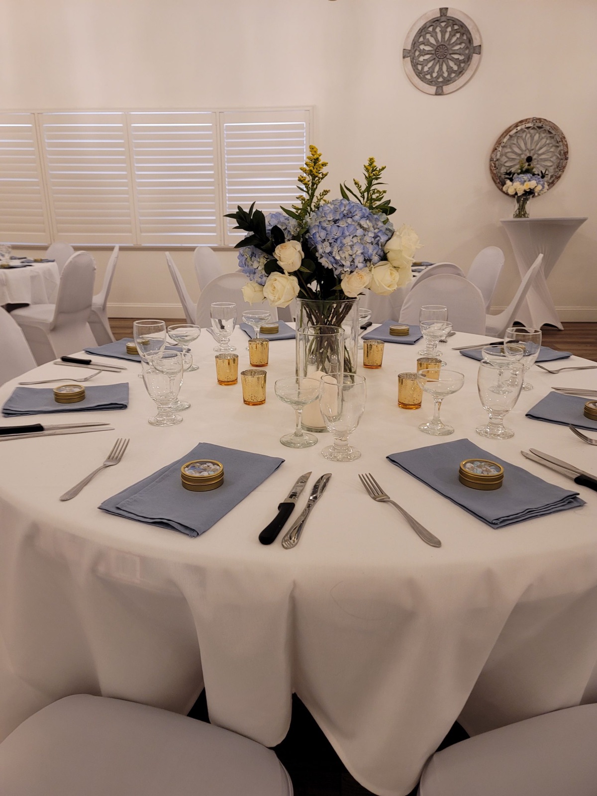 Tuscan reception room interior at Dante Event Center in Sacramento, California
