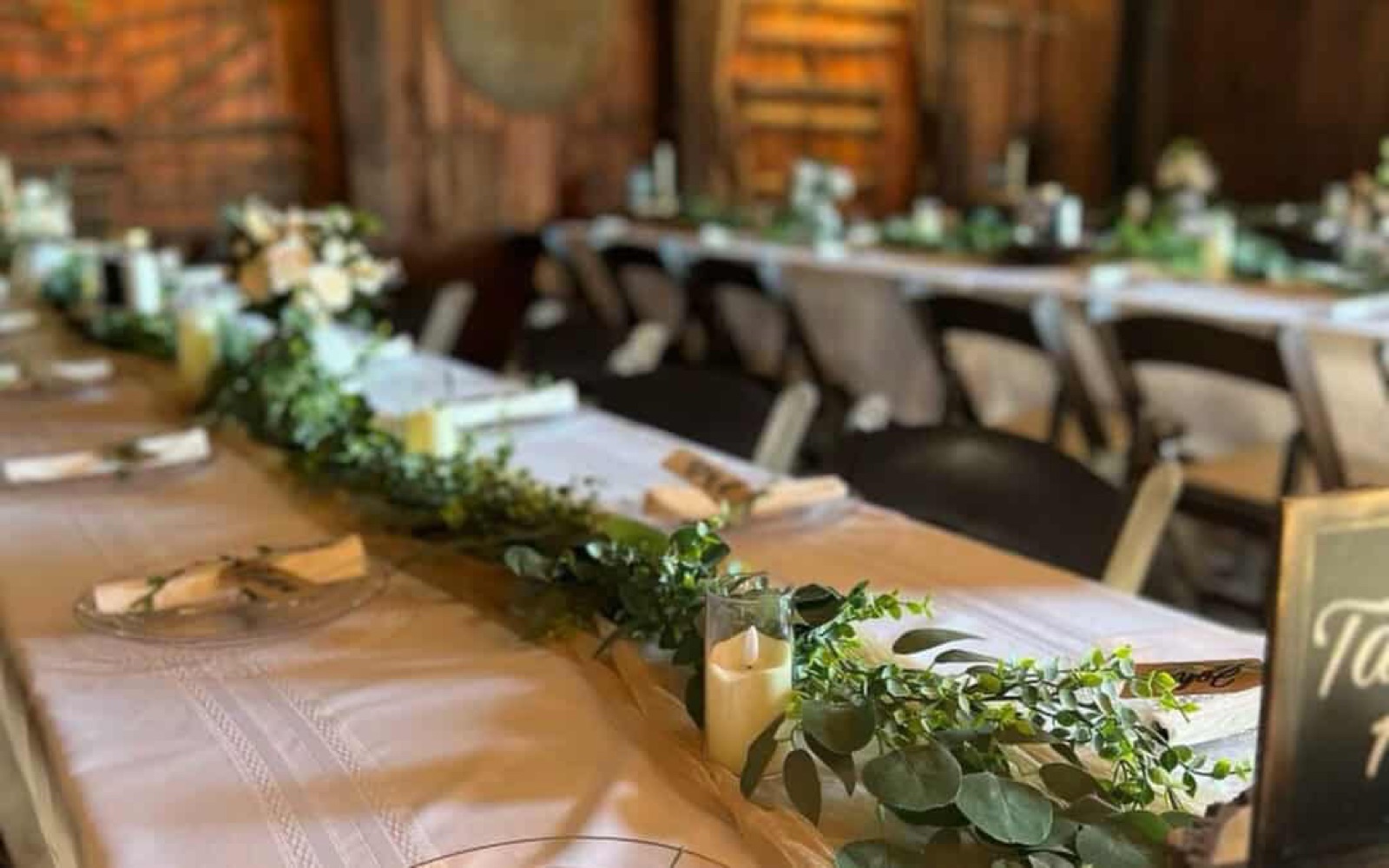 Country chapel ceremony space at Delta Party Barn in Los Banos, California