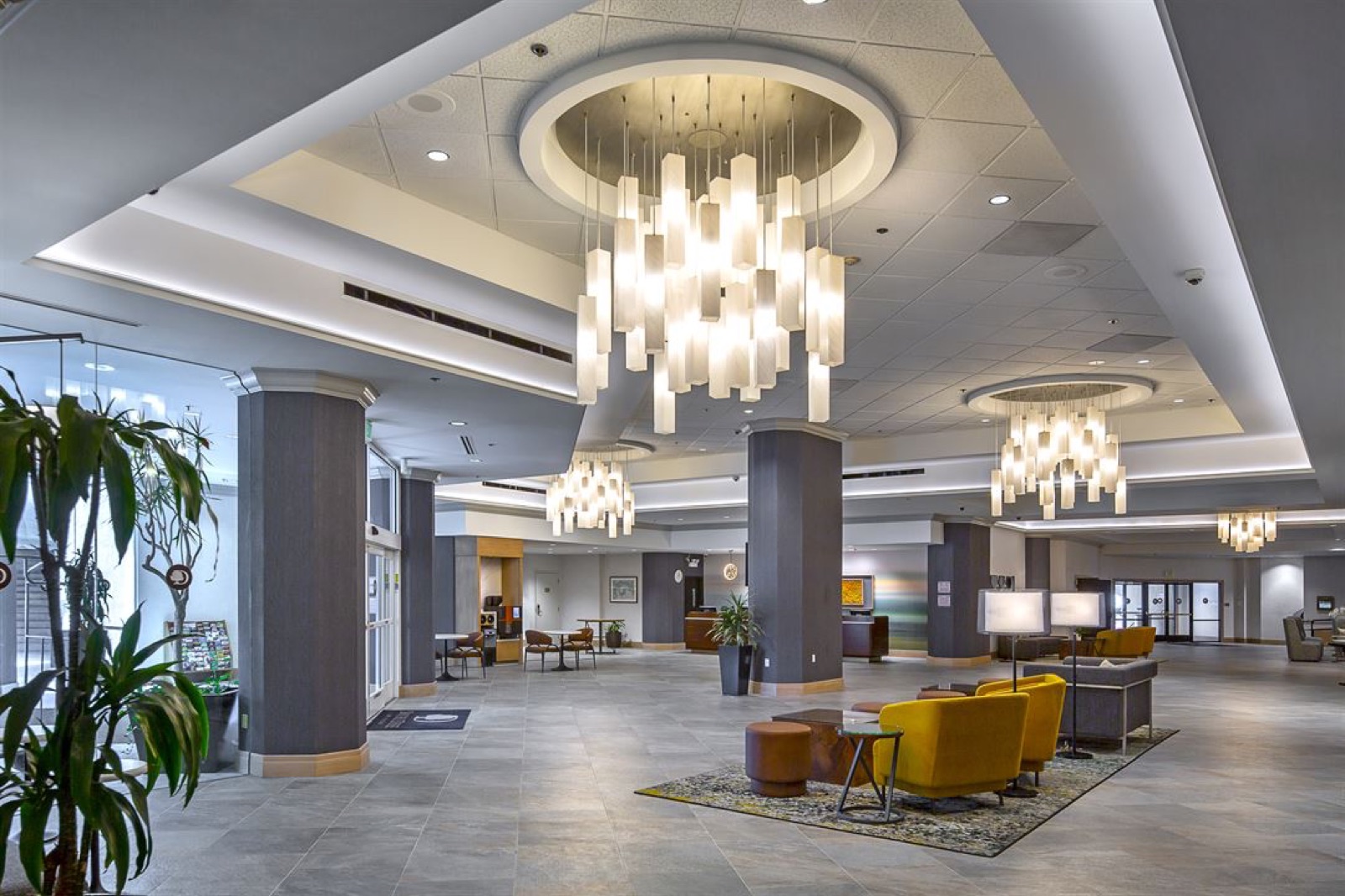 Wedding reception setup at DoubleTree by Hilton Hotel Modesto in Modesto, California