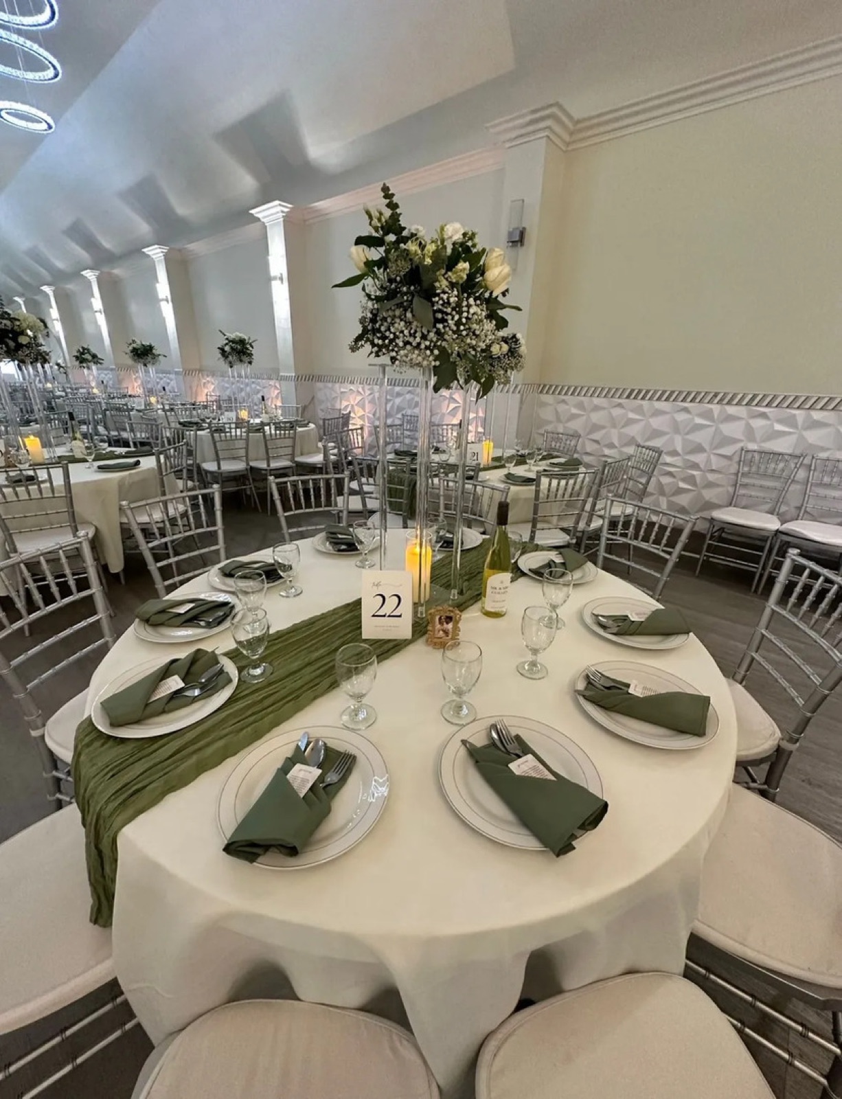 Interior of Elegance Event Center wedding venue in Lodi, California