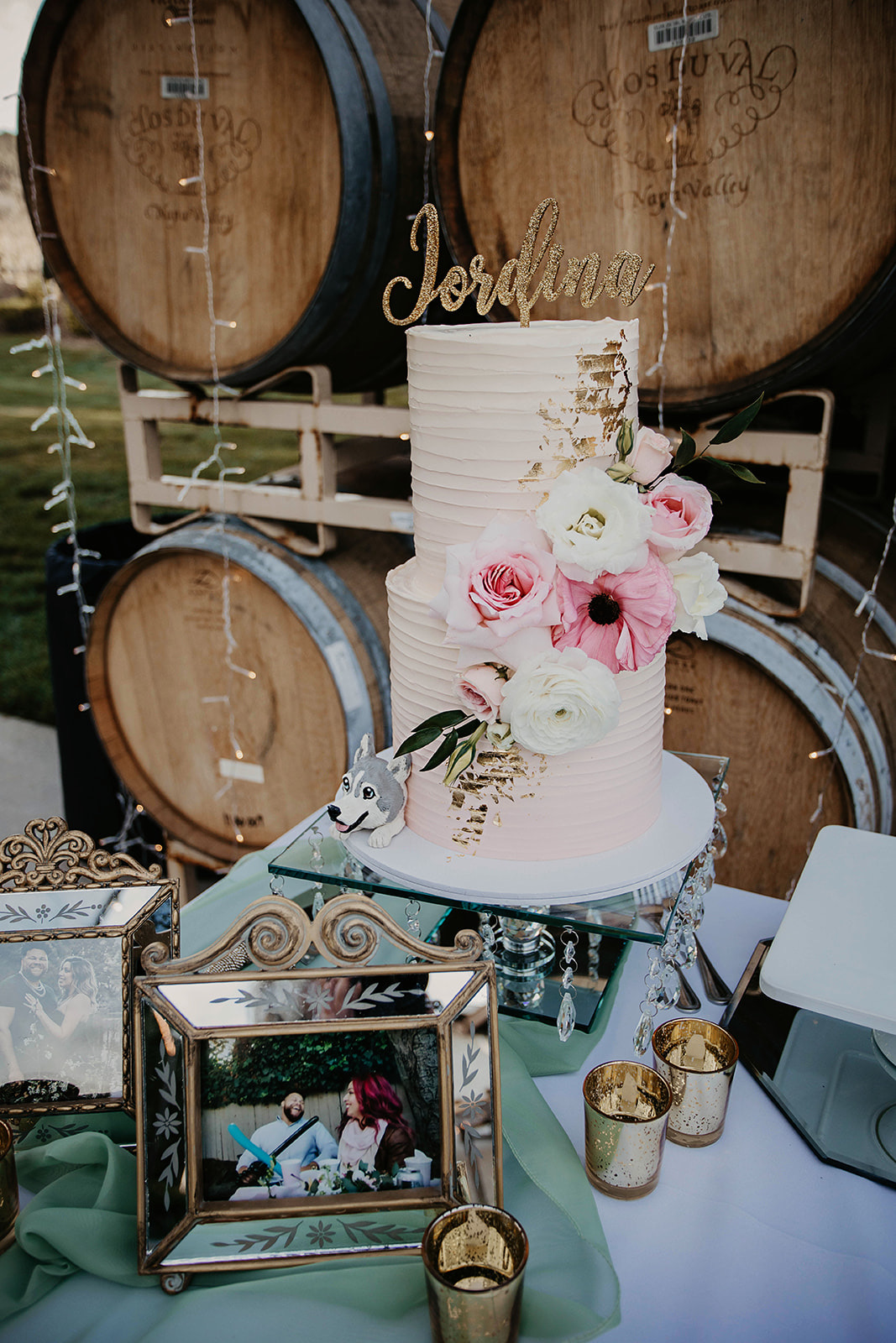 Wedding celebration at Fortino Winery in Gilroy, California