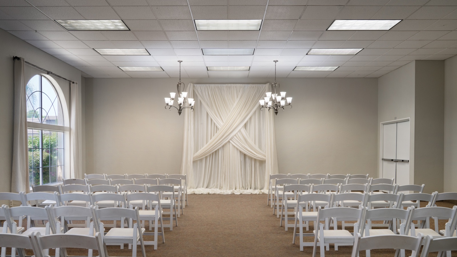 Topaz Room indoor ceremony space at Fresno Fields by Wedgewood Weddings in Fresno, California