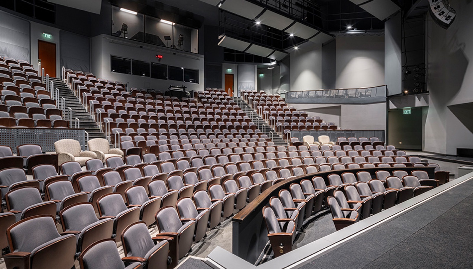Intimate Foster Family Theater at Gallo Center for the Arts wedding venue in Modesto, California