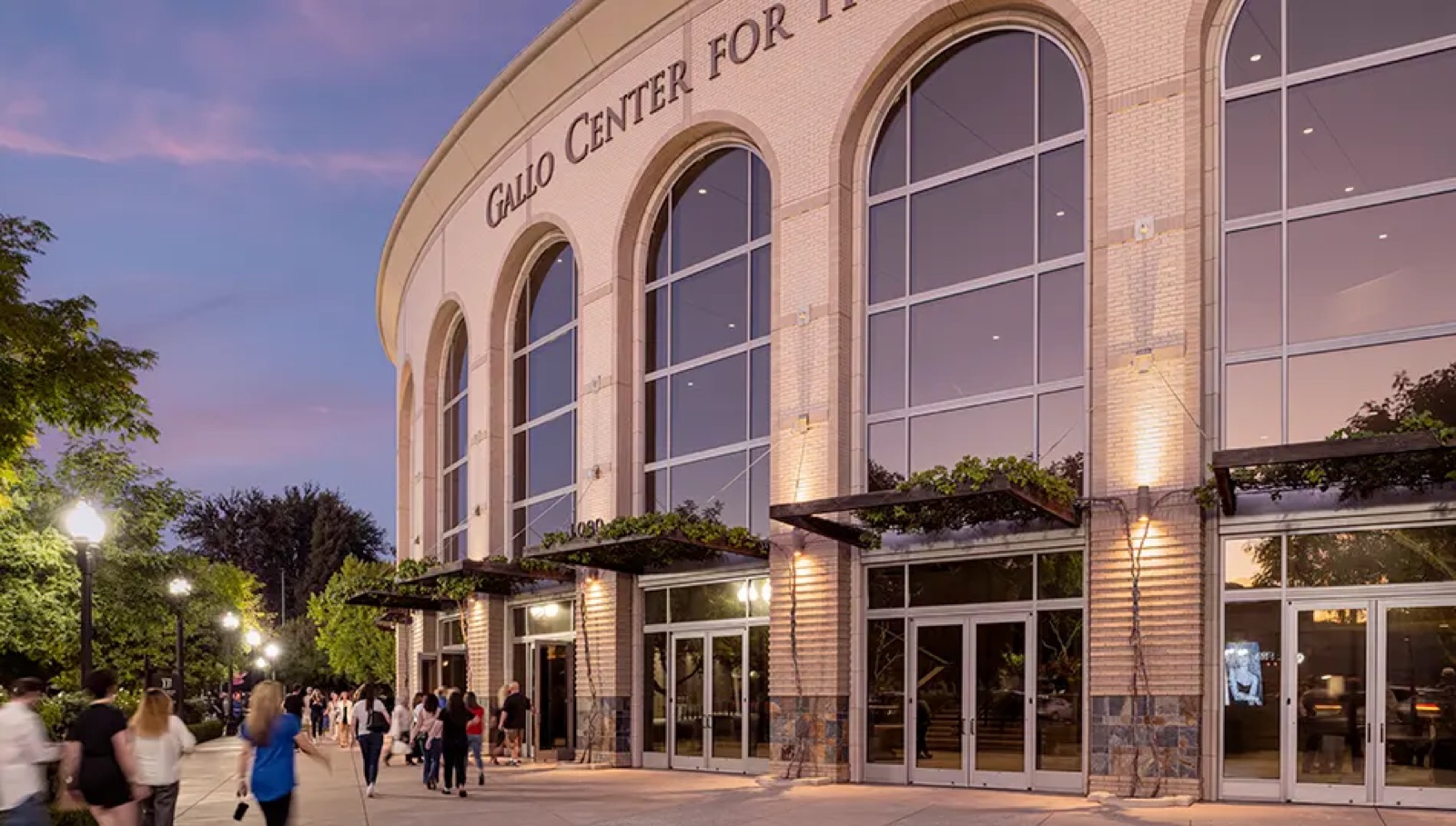 Costa Family Plaza outdoor space at Gallo Center for the Arts wedding venue in Modesto, California