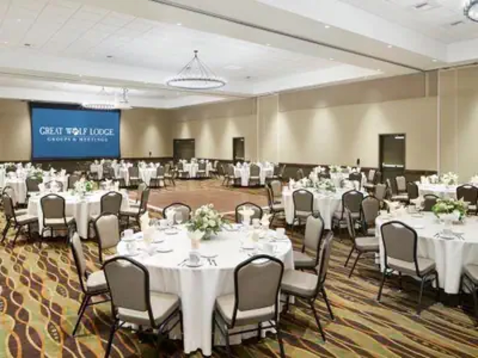 Event and reception space at Great Wolf Lodge Northern California wedding venue in Manteca, CA