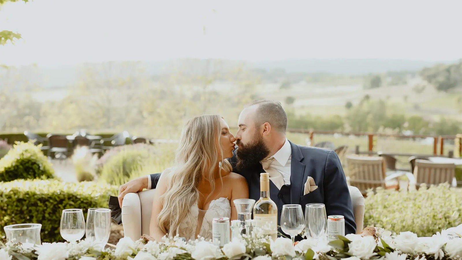 Vineyard and mountain views at Helwig Winery wedding venue in Plymouth, CA