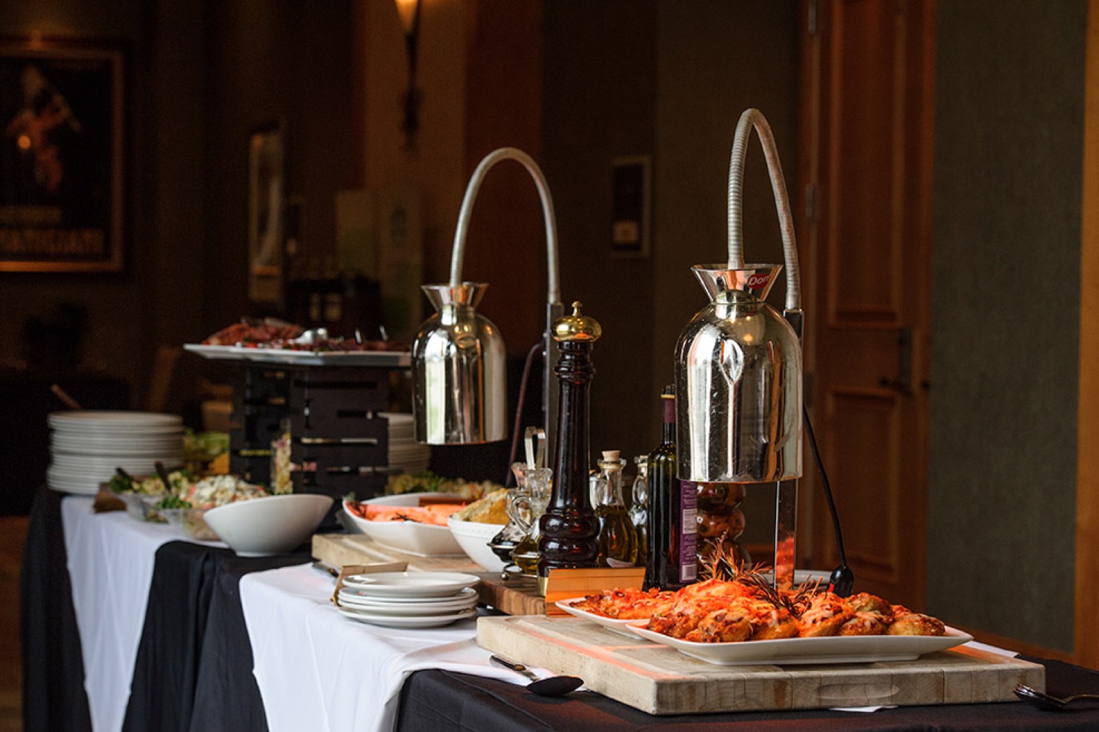 In-house banquet catering at Hilton Santa Clara wedding venue in Santa Clara, California