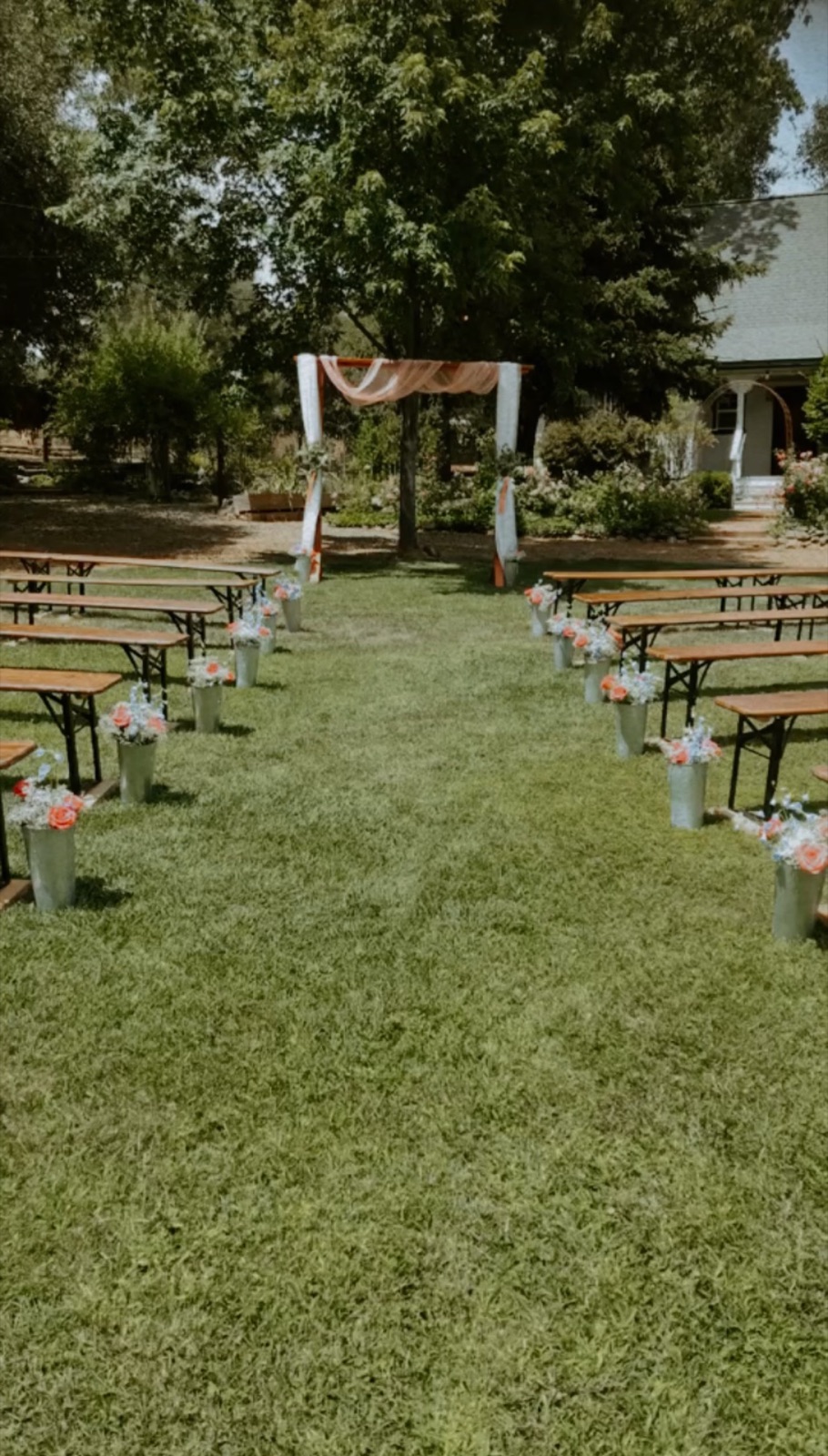 Exterior of Inner Sanctum Cellars Basecamp & Event Center wedding venue in Sonora, California