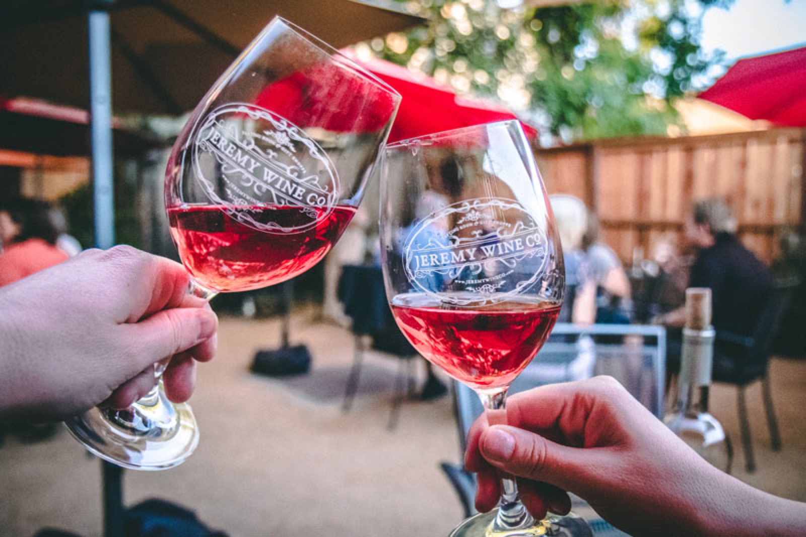 Vineyard views at Jeremy Wine Co. event space in Lockeford, California