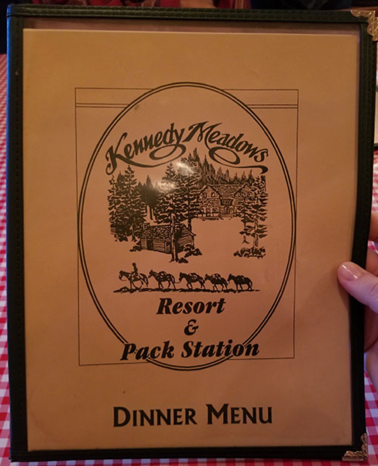 Restaurant dining at Kennedy Meadows Resort & Pack Station in Pinecrest, California