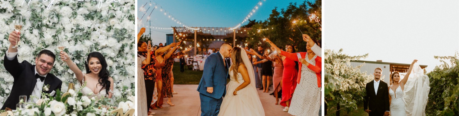 Outdoor ceremony setting at Kings River Winery in Sanger, California