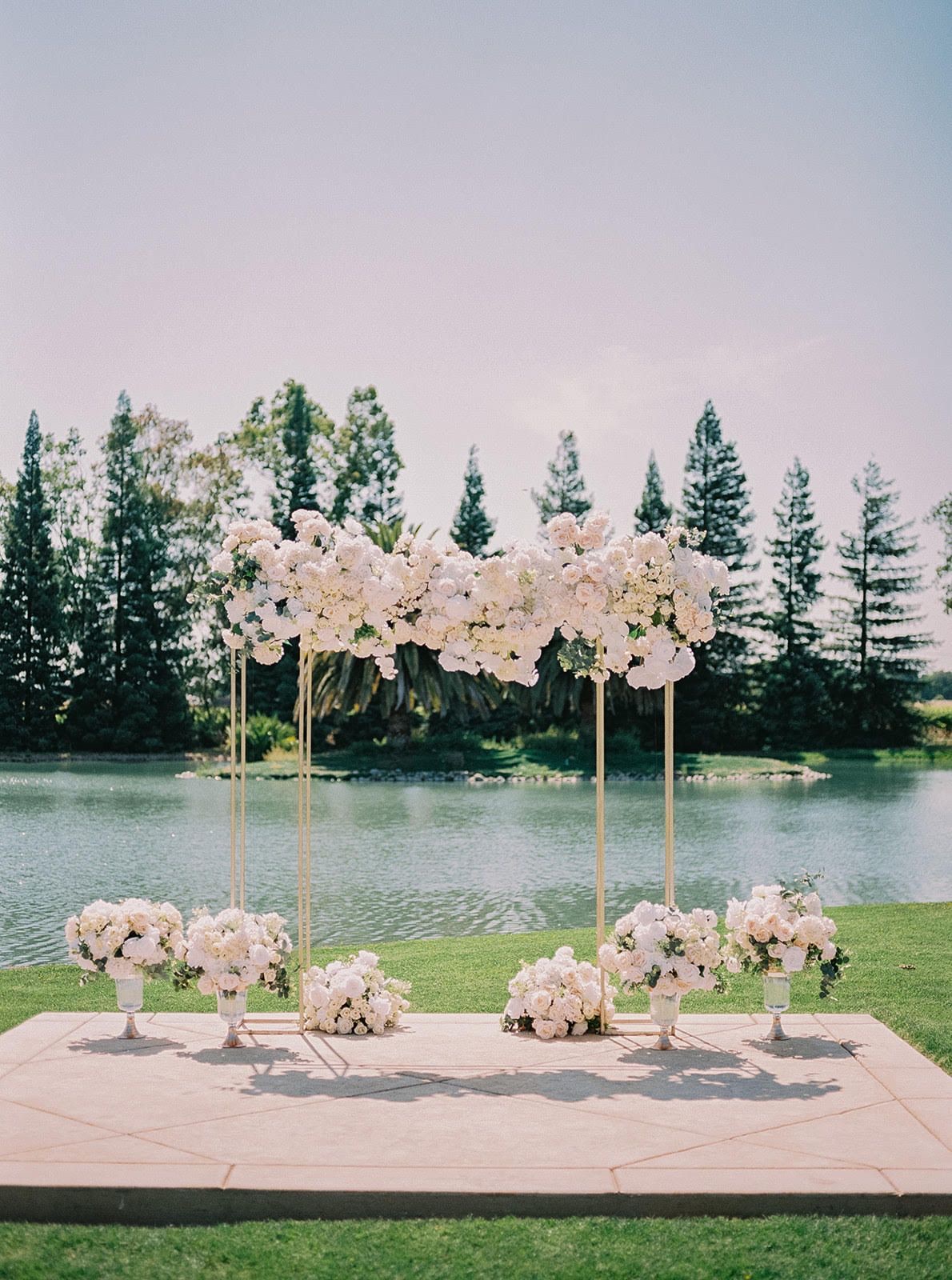 The Marquee reception tent at Lakeview Estates & Winery, Sacramento, California