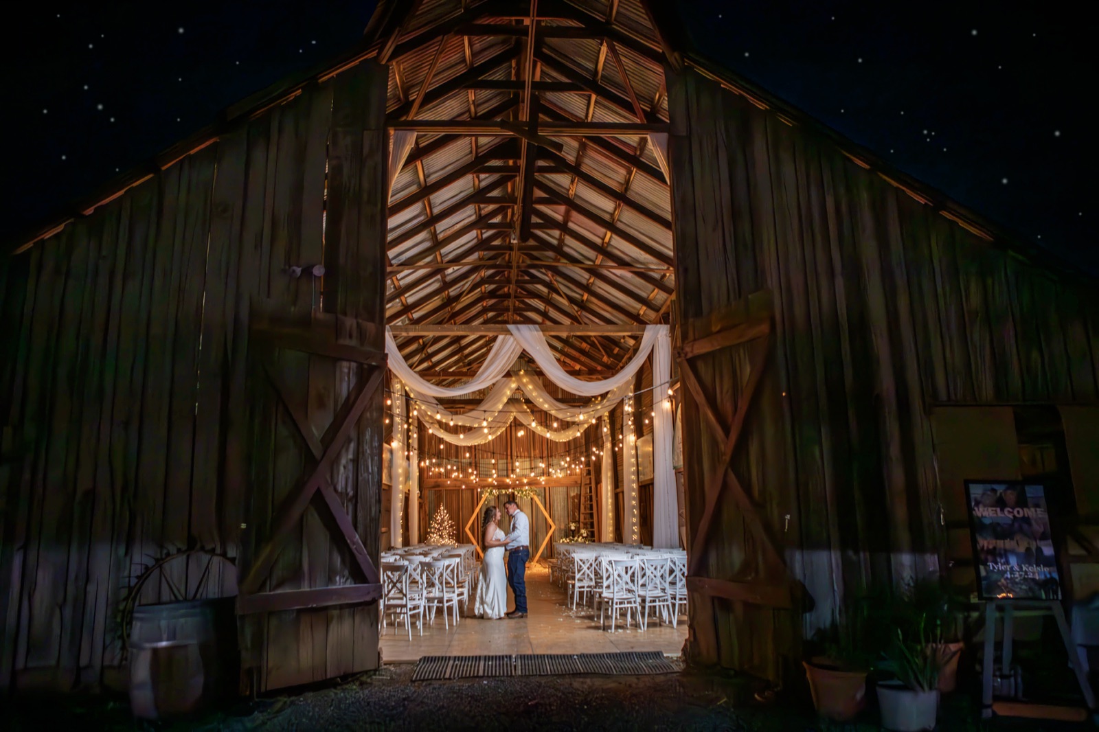 Reception space at Laughton Ranch Event Center wedding venue in Jackson, CA