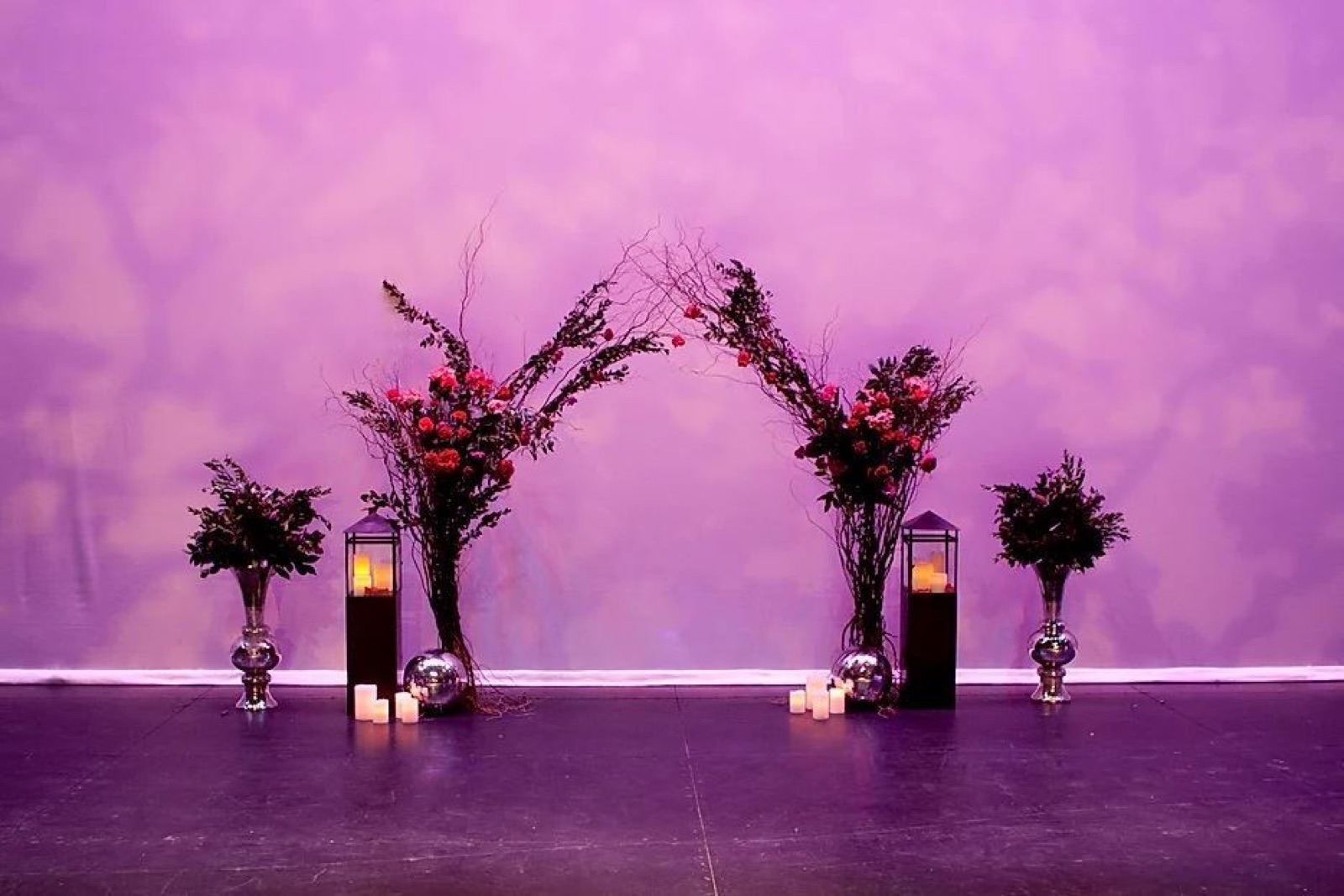 Stage and proscenium at the Merced Theatre wedding venue in Merced, California