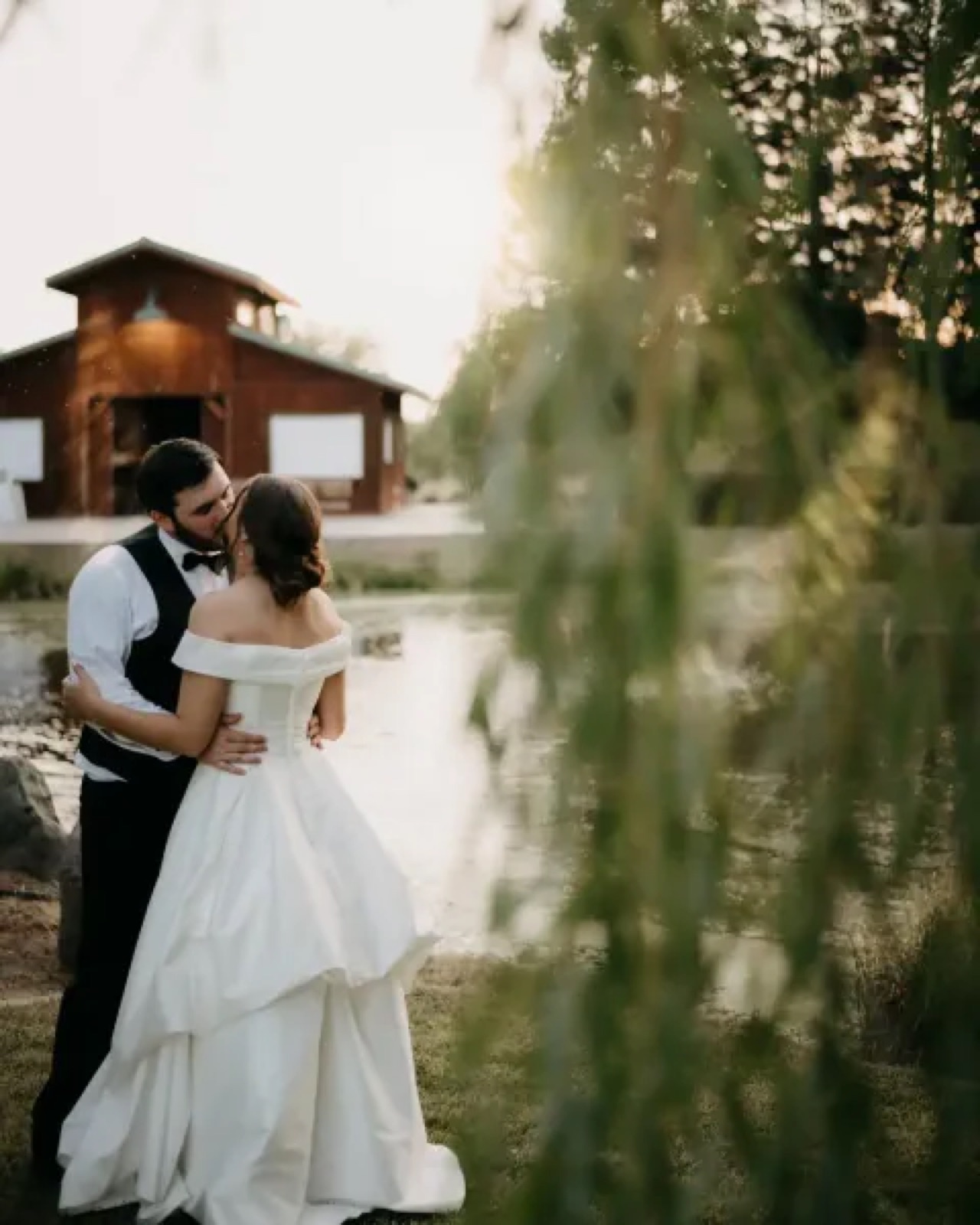 Almond orchard grounds at Miracle Gardens wedding venue in Farmington, California