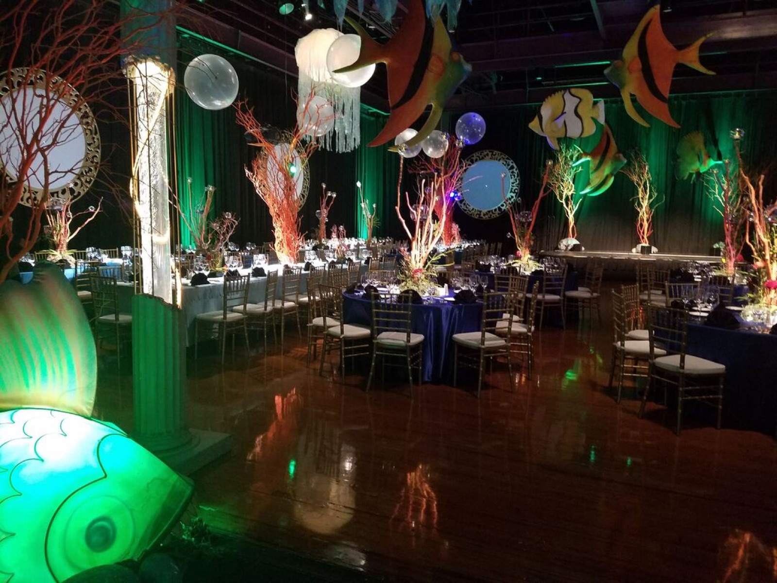 Event space at Modesto Centre Plaza, a wedding and convention venue in Modesto, California