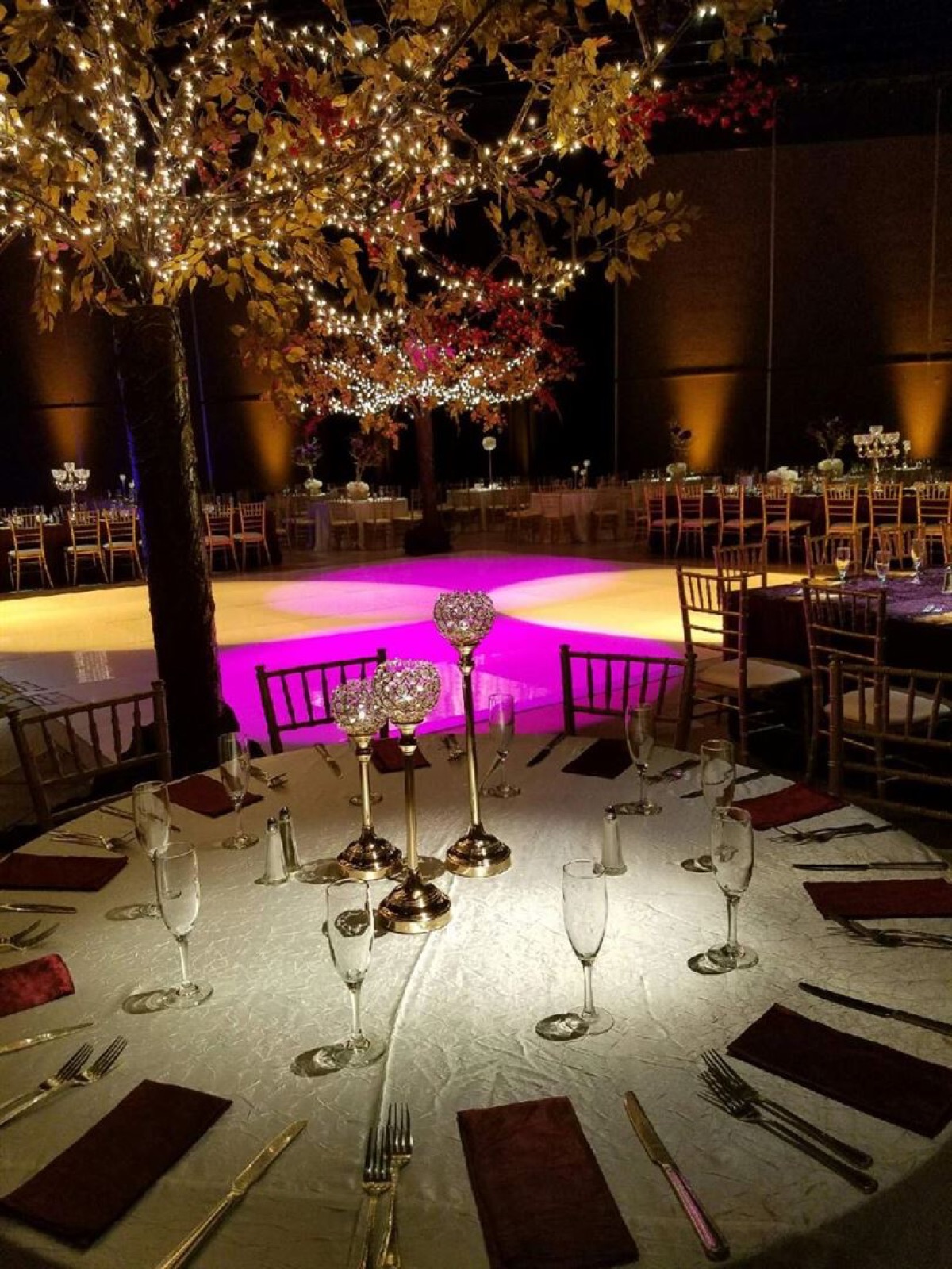 Interior banquet area at Modesto Centre Plaza in Modesto, California