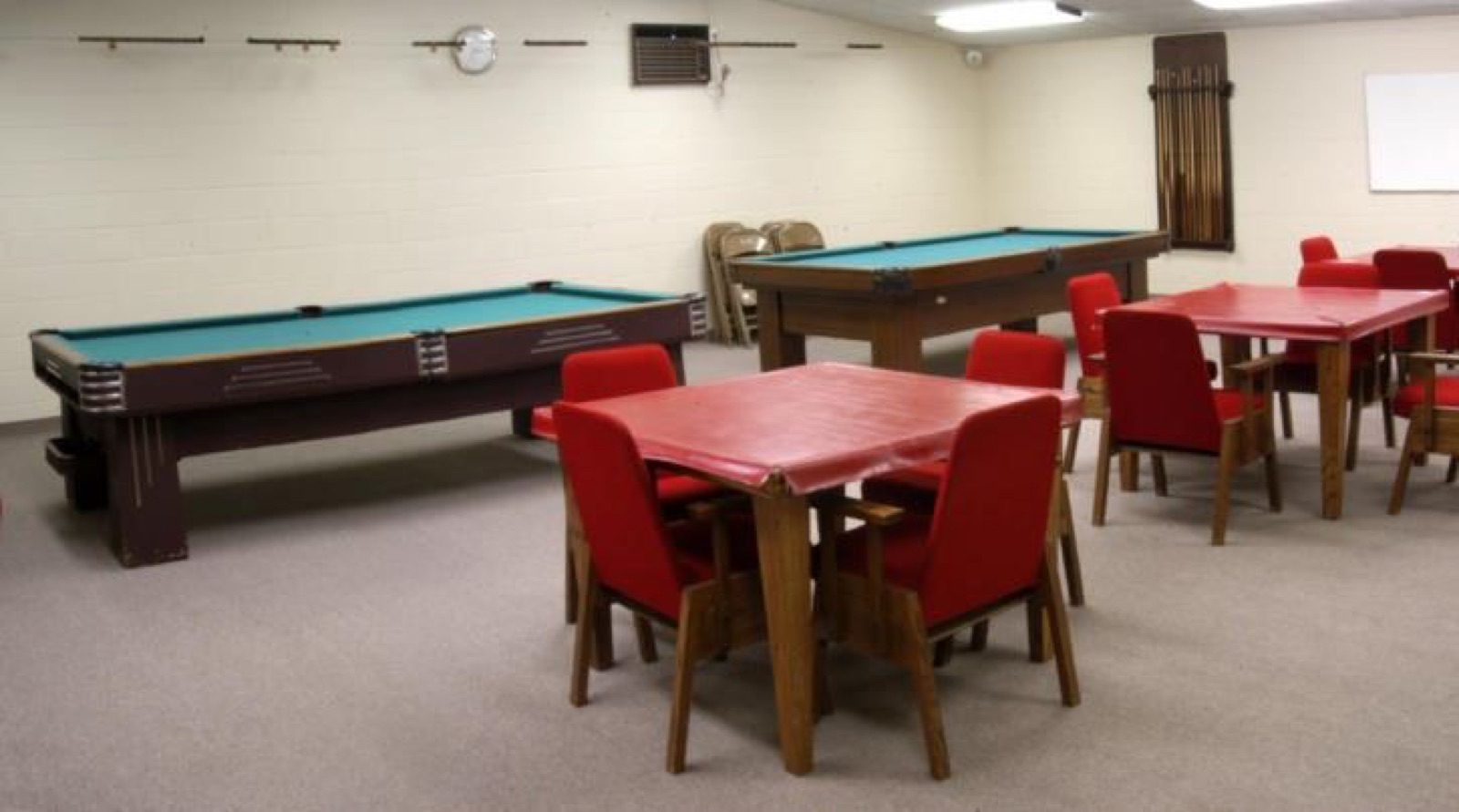 Interior event room at Modesto Masonic Hall in Modesto, California