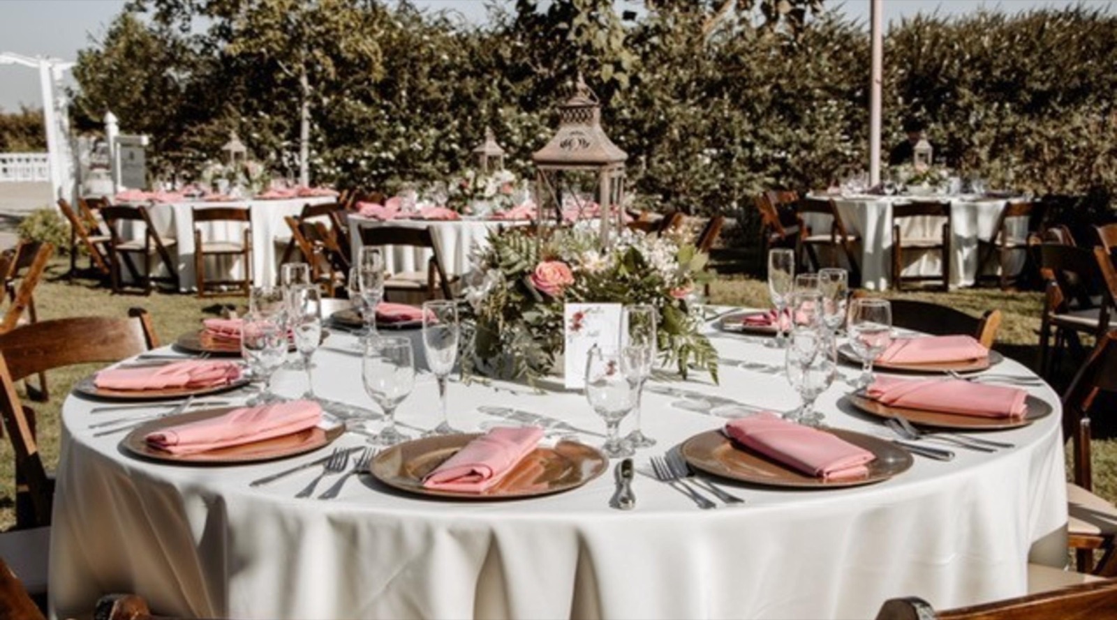 Event grounds and vines at Moravia Wines in Fresno, California