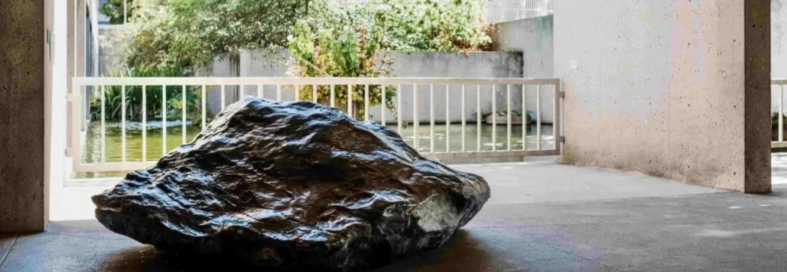 Tranquil koi pond and gardens at Oakland Museum of California wedding venue in Oakland, CA