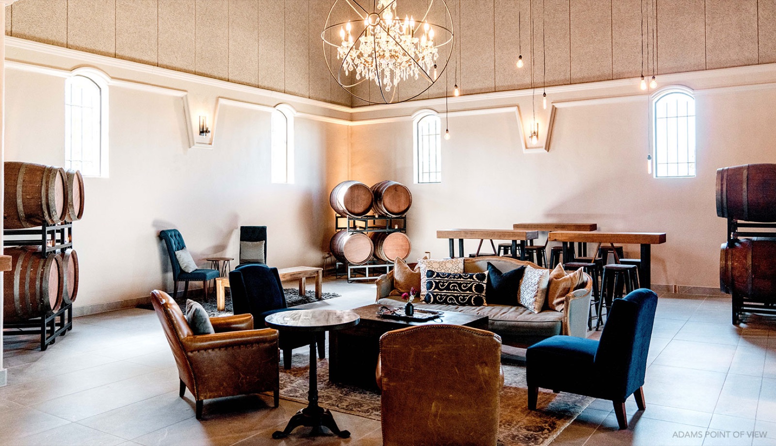 The Lounge space at Palm Event Center in the Vineyard, Pleasanton, California