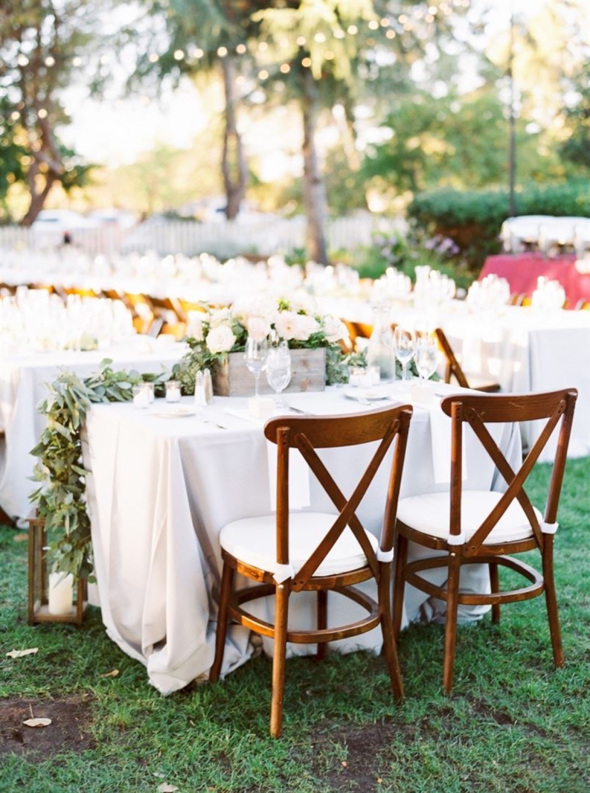 Garden lawn ceremony area at Rengstorff House in Mountain View, California