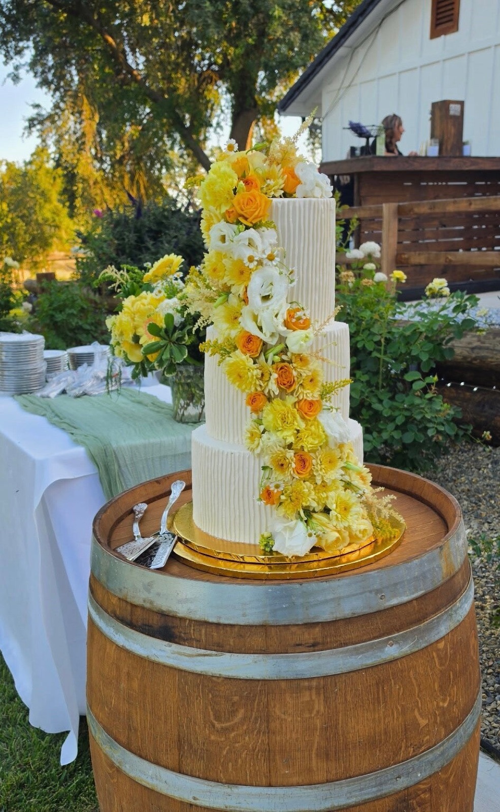 Outdoor venue setting at River View Ranch along the Merced River in Snelling, California