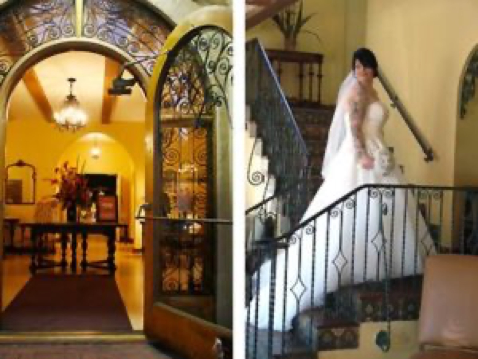 Entry foyer at the San Jose Woman's Club wedding venue in San Jose, California