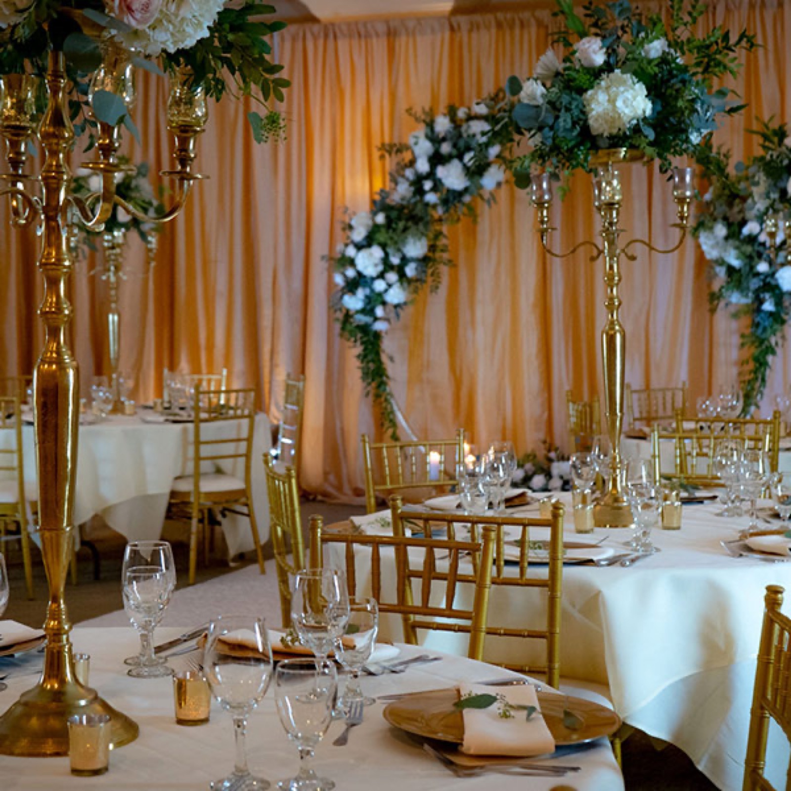 Tented reception space along the river at Scott's Seafood on the River in Sacramento, California