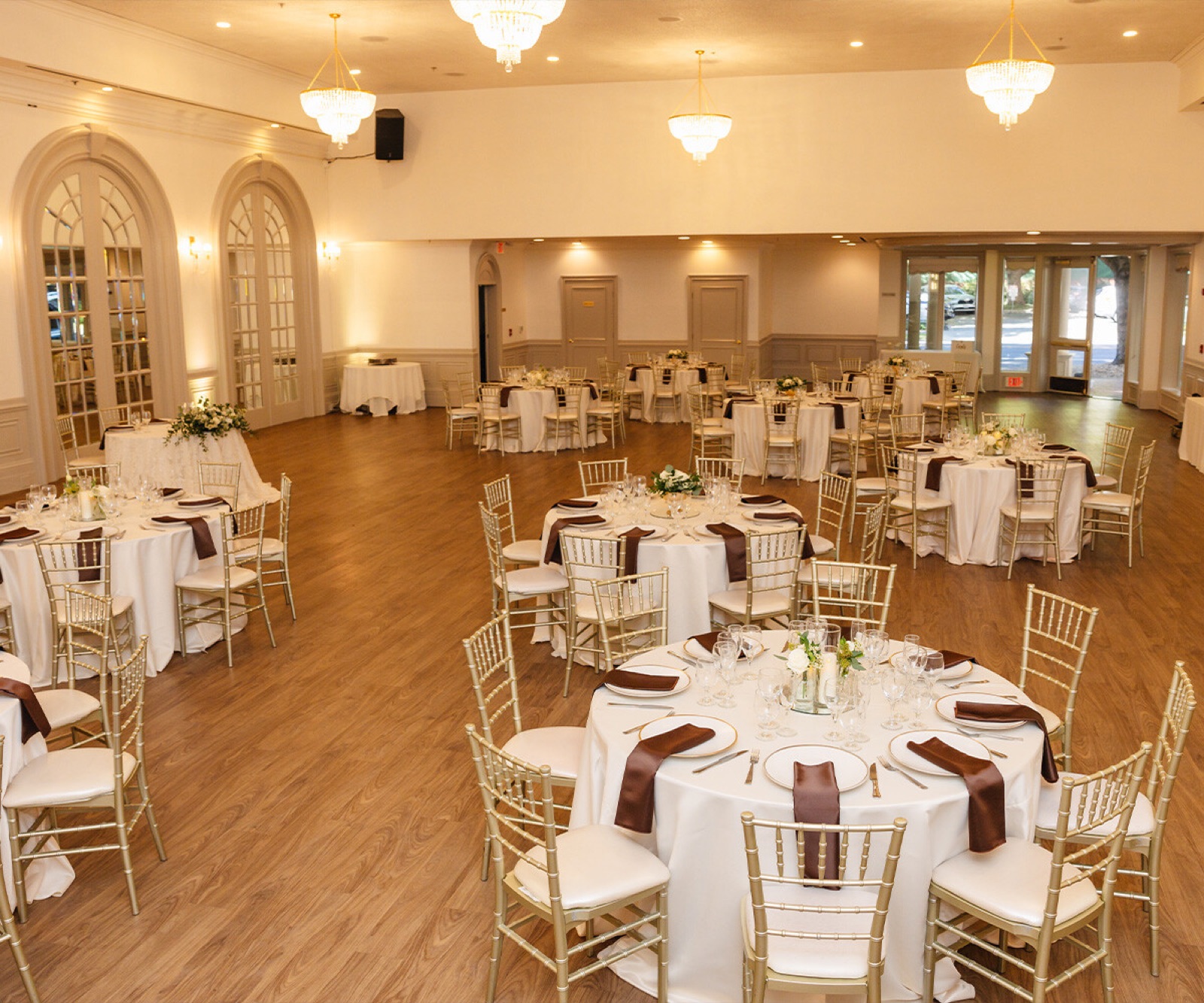 Upscale reception space with luxe details at Sterling Hotel by Wedgewood Weddings in Sacramento