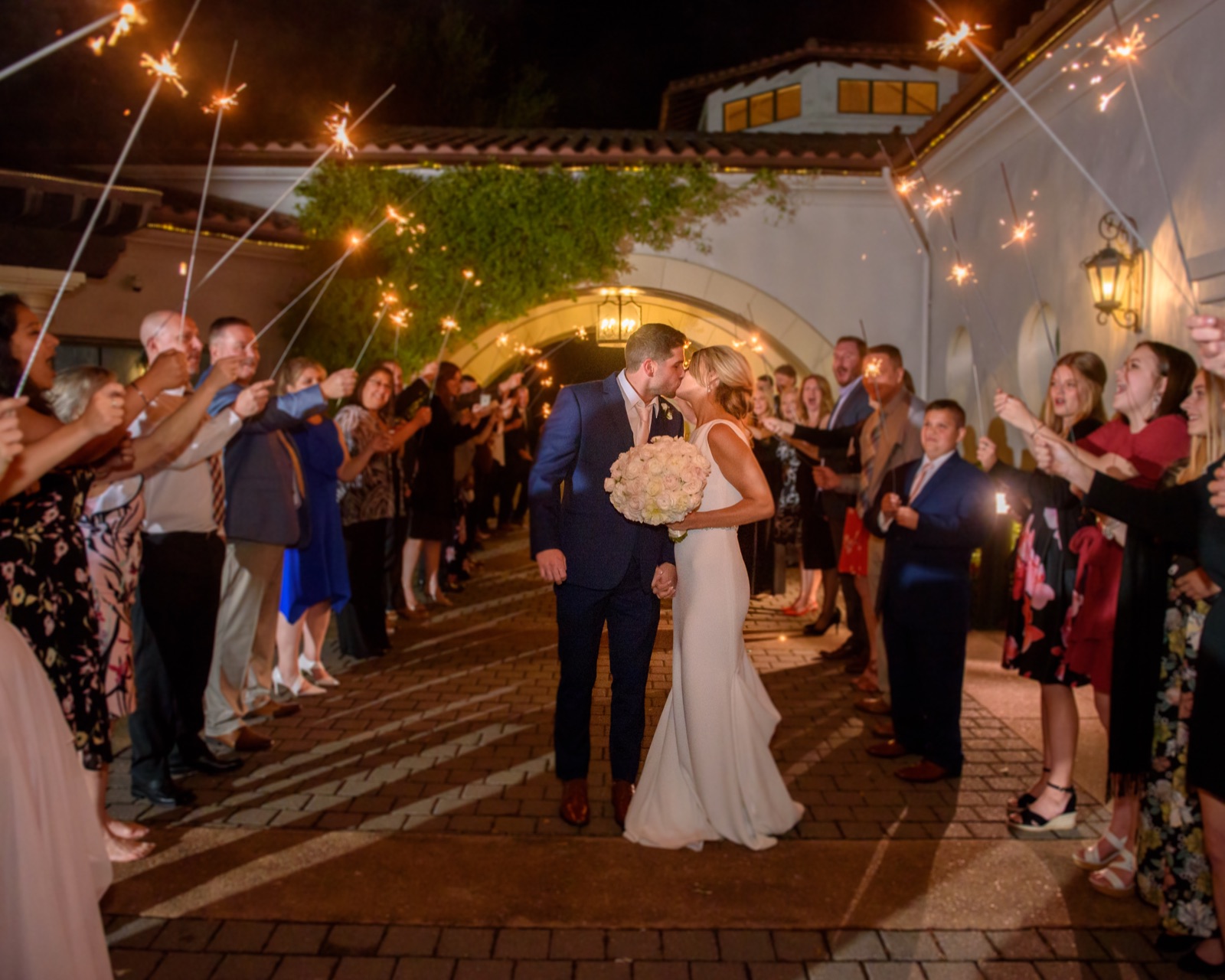 Wedding ceremony setting at The Bridges Golf Club in San Ramon, California