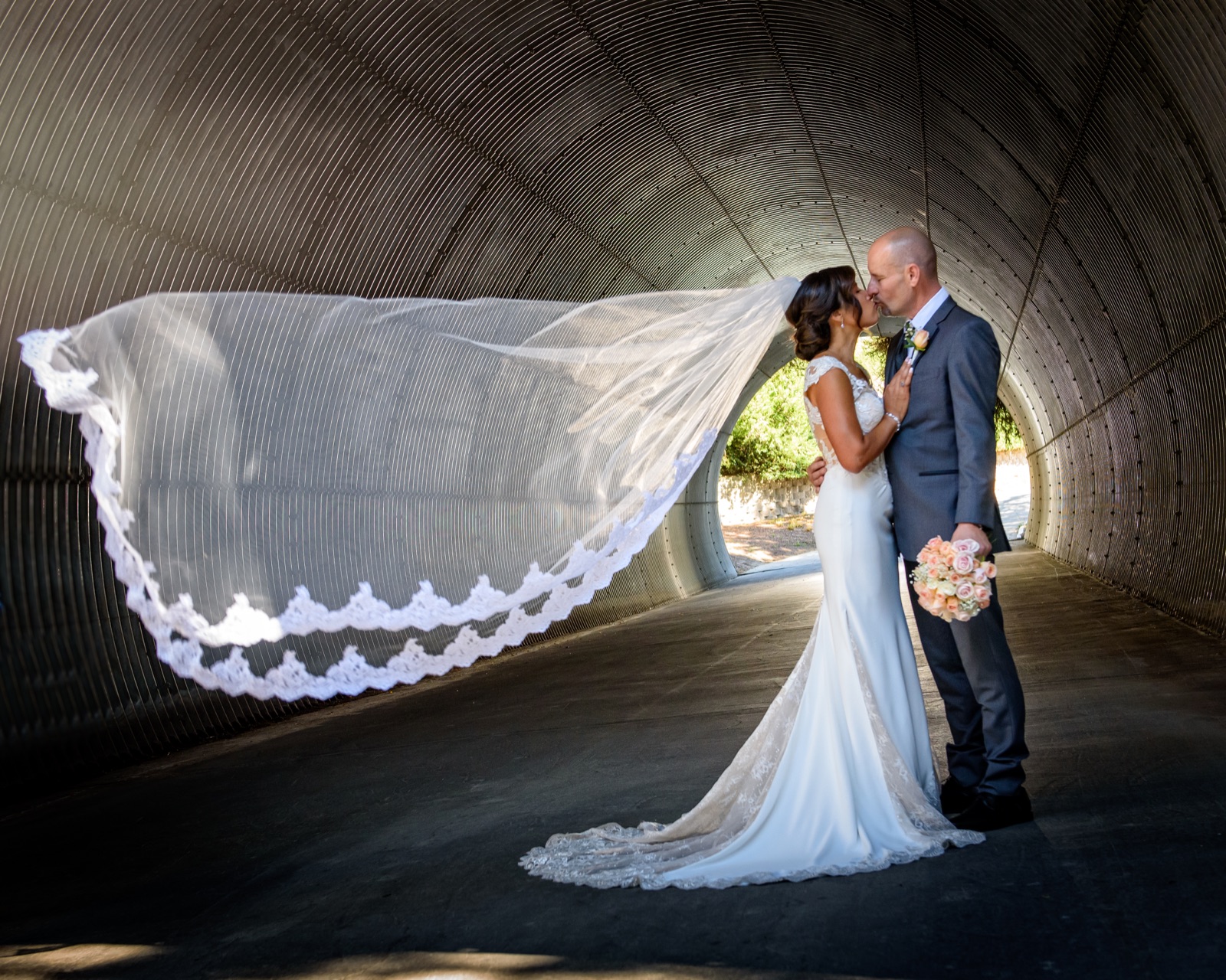 Wedding reception space at The Bridges Golf Club in San Ramon, California