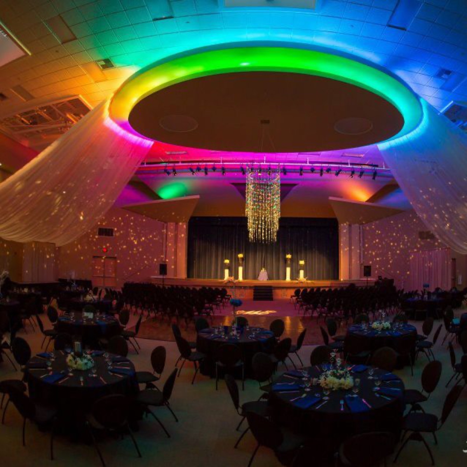 Interior event space at The Center at Twenty-Three Hundred wedding venue in Sacramento, California