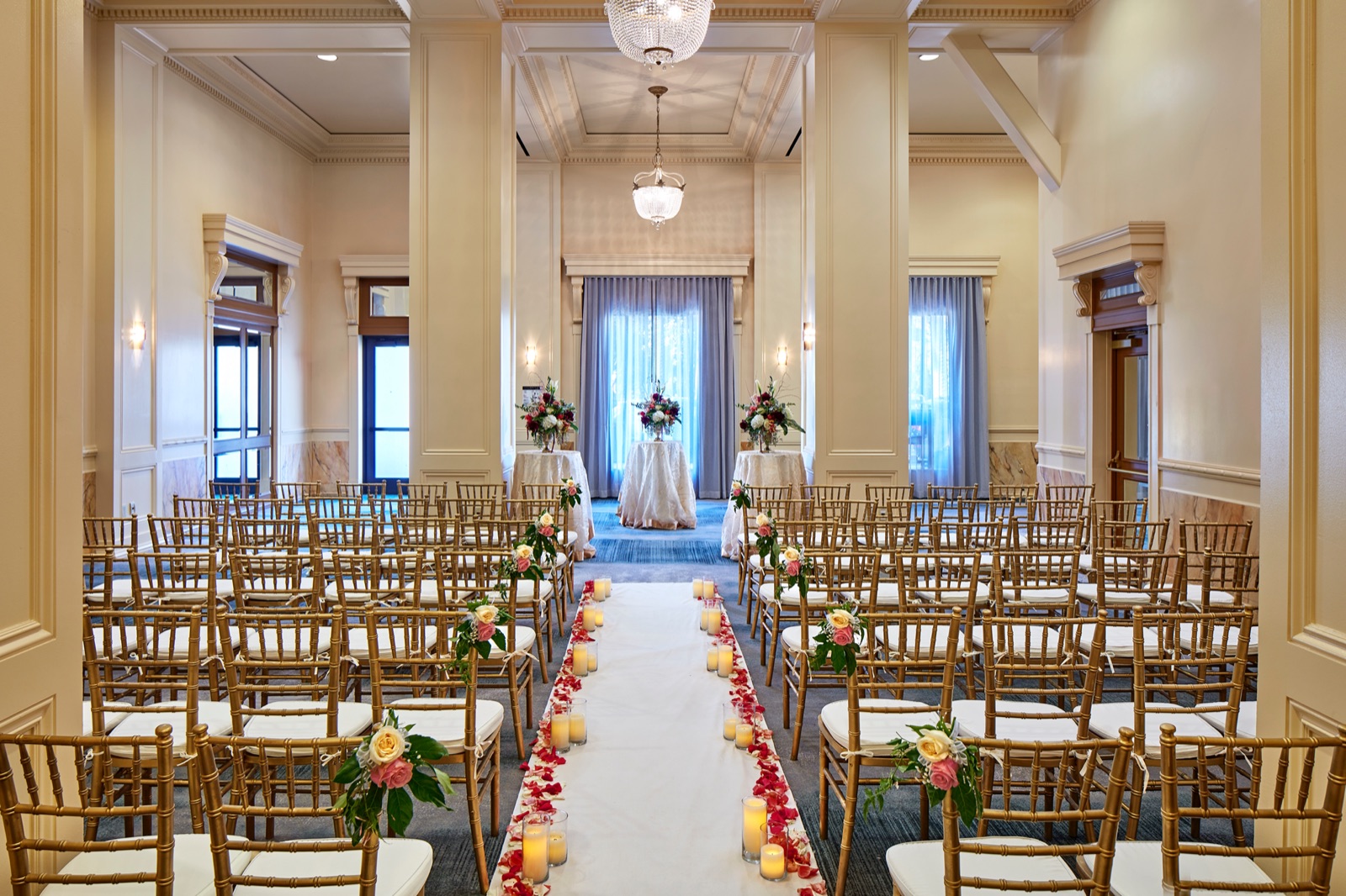 Plaza Park wedding ceremony space at The Citizen Hotel in Sacramento