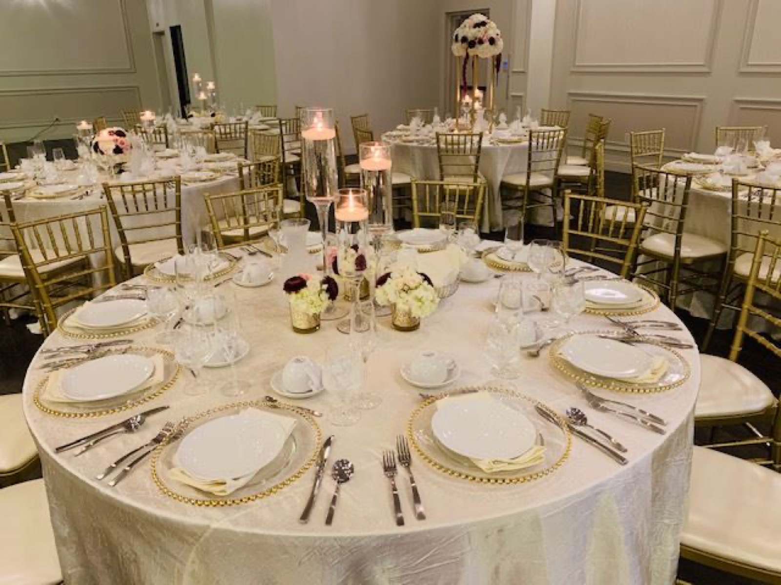 Ceremony and event space at The Grand Oak Banquet Hall & Event Center, Turlock, California
