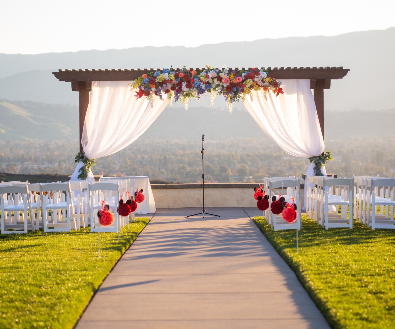 Garden ceremony area at The Ranch at Silver Creek by Wedgewood Weddings in San Jose, California