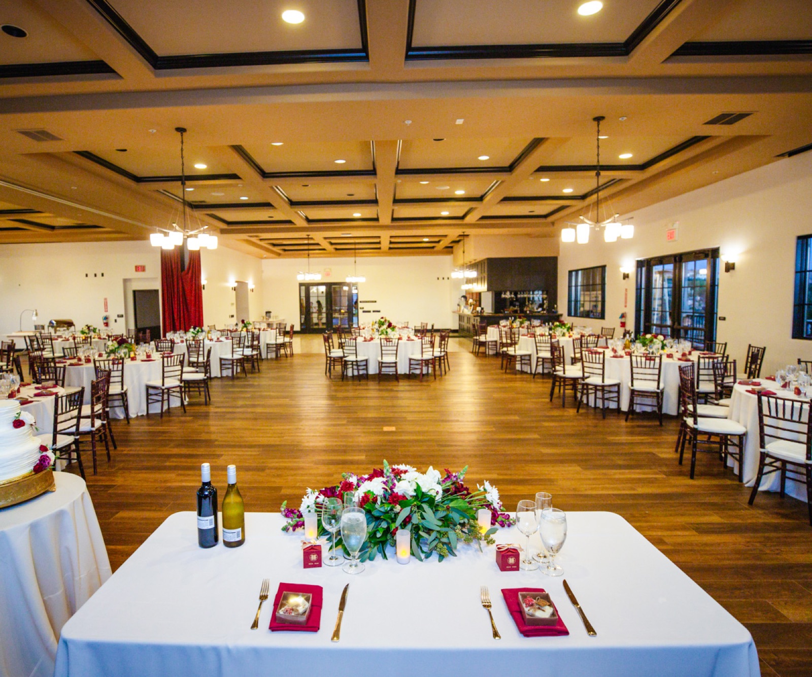 Evening city skyline view at The Ranch at Silver Creek by Wedgewood Weddings in San Jose, California