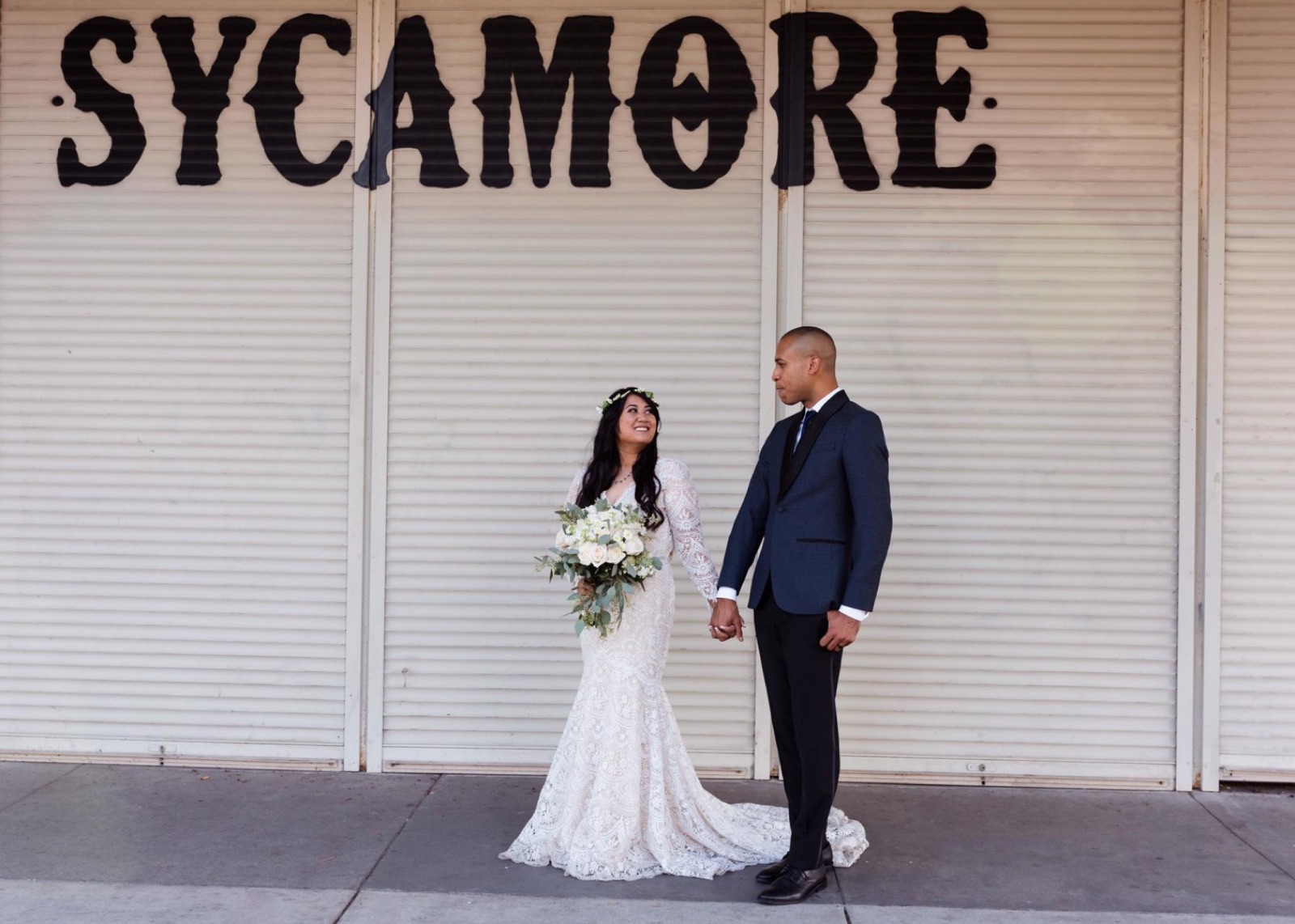 Reception setup at The Sycamore wedding venue in Stockton, California